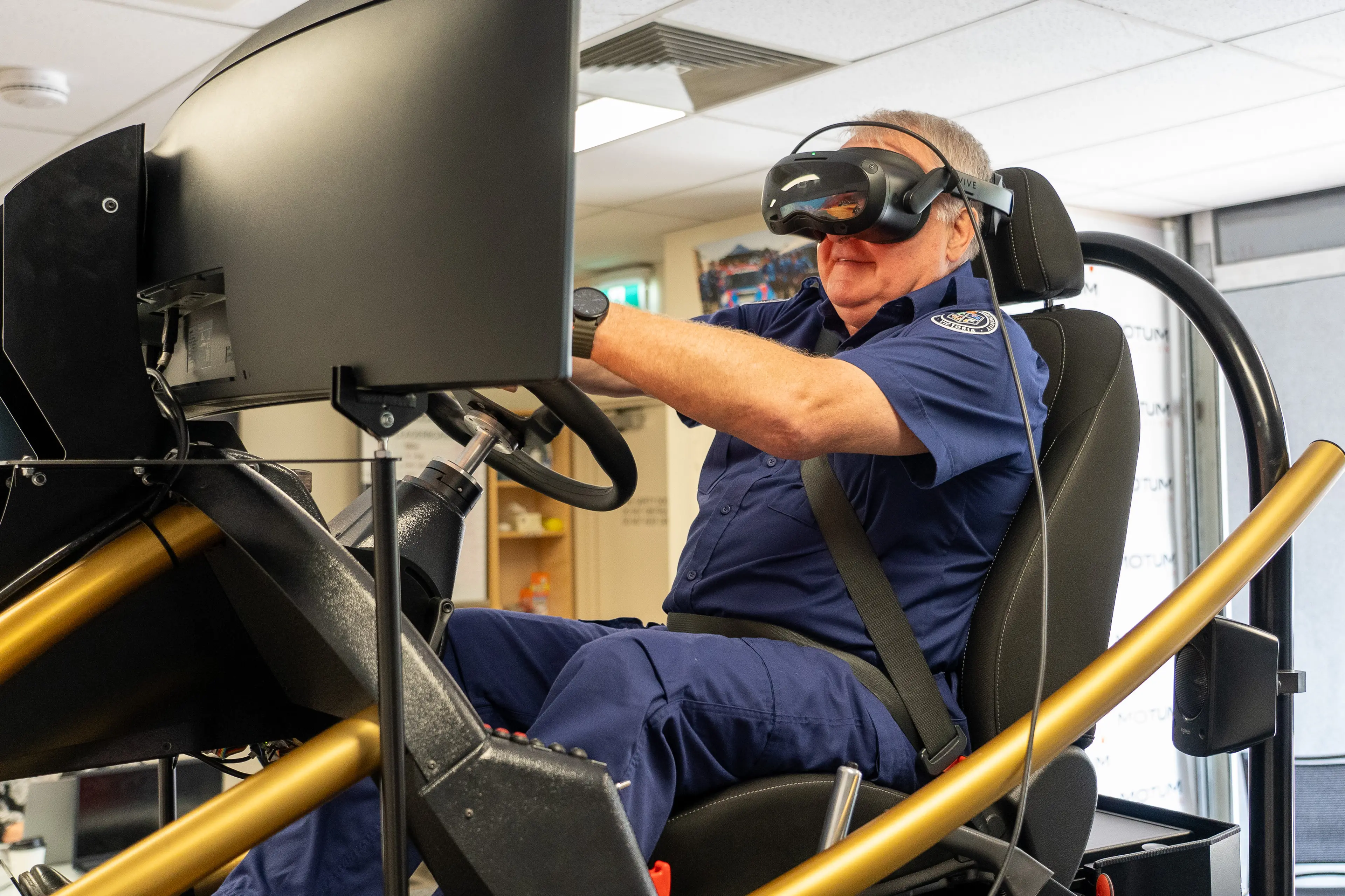 <p>BEHIND THE WHEEL: Five CFA driving simulators are set to be shared across brigades to enhance driver training for volunteers. </p>\\n