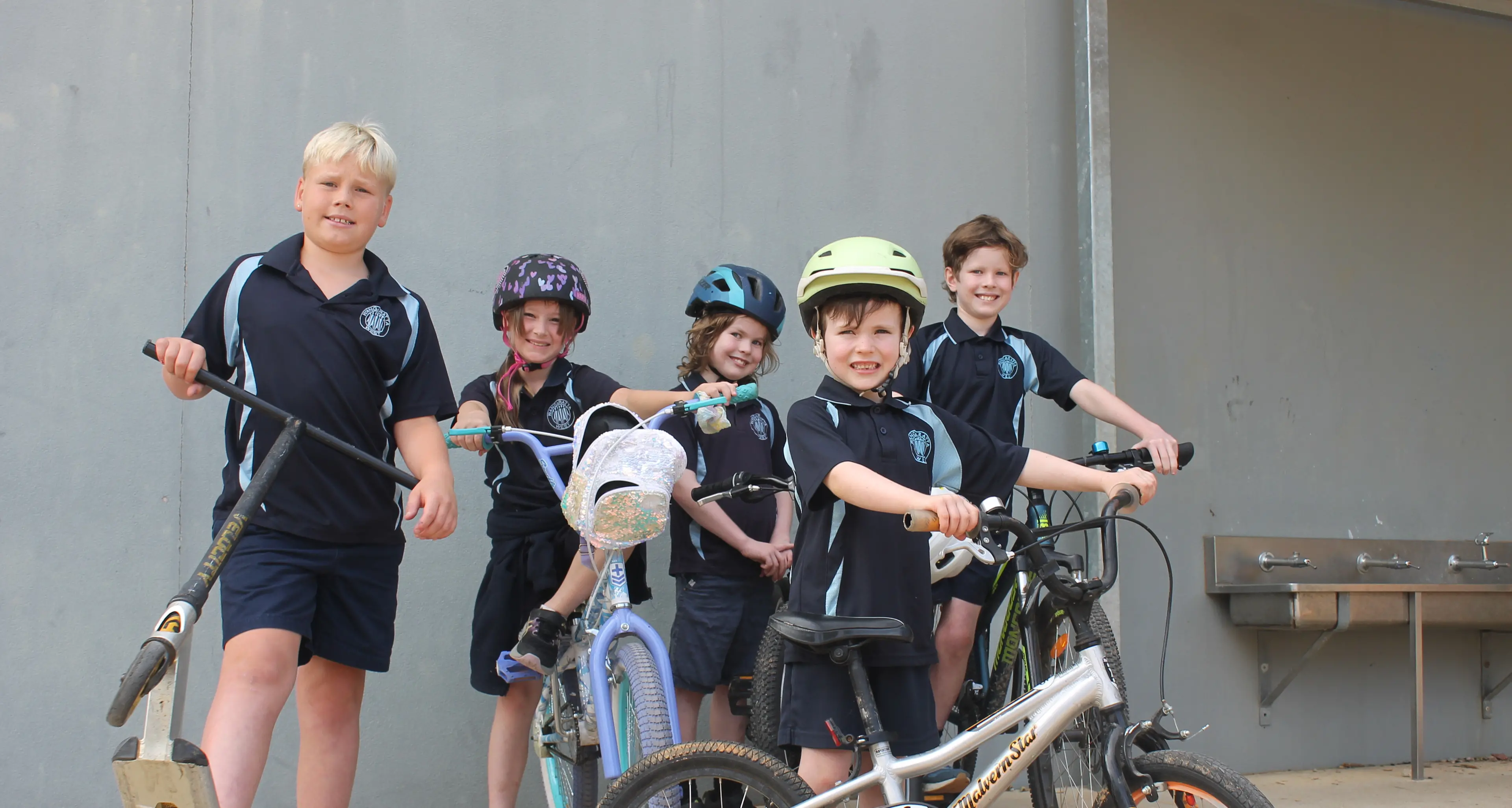 Young cyclists hit the road for Ride2School Day