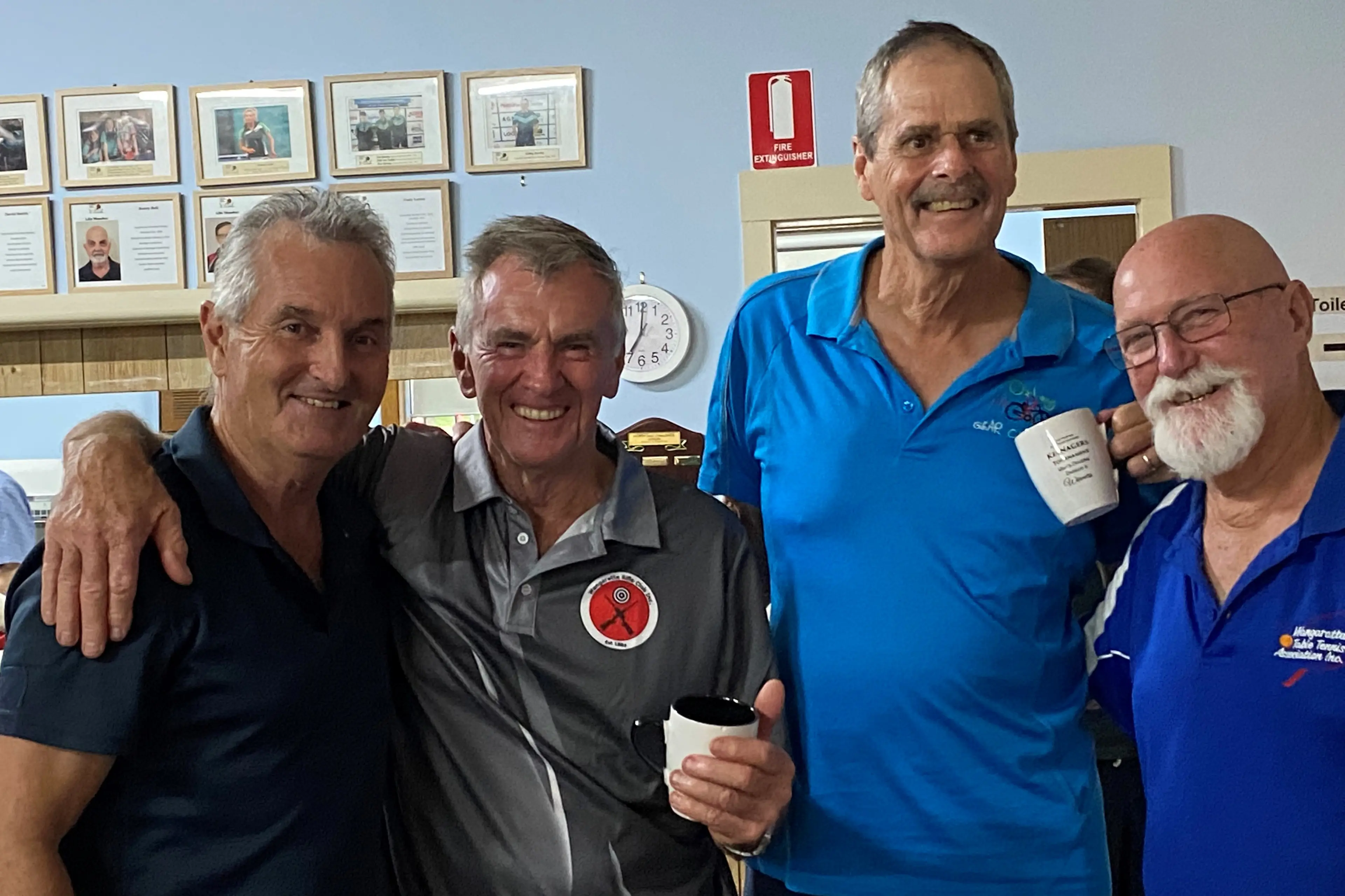 <p>FINAL FOUR: Rod Gerrett, Gary Coad, Claus Kazenwadle and Daryl Smith made the division three grand final at the Albury/Wodonga Keenagers table tennis tournament, with Coad and Gerrett successful.</p>\\n
