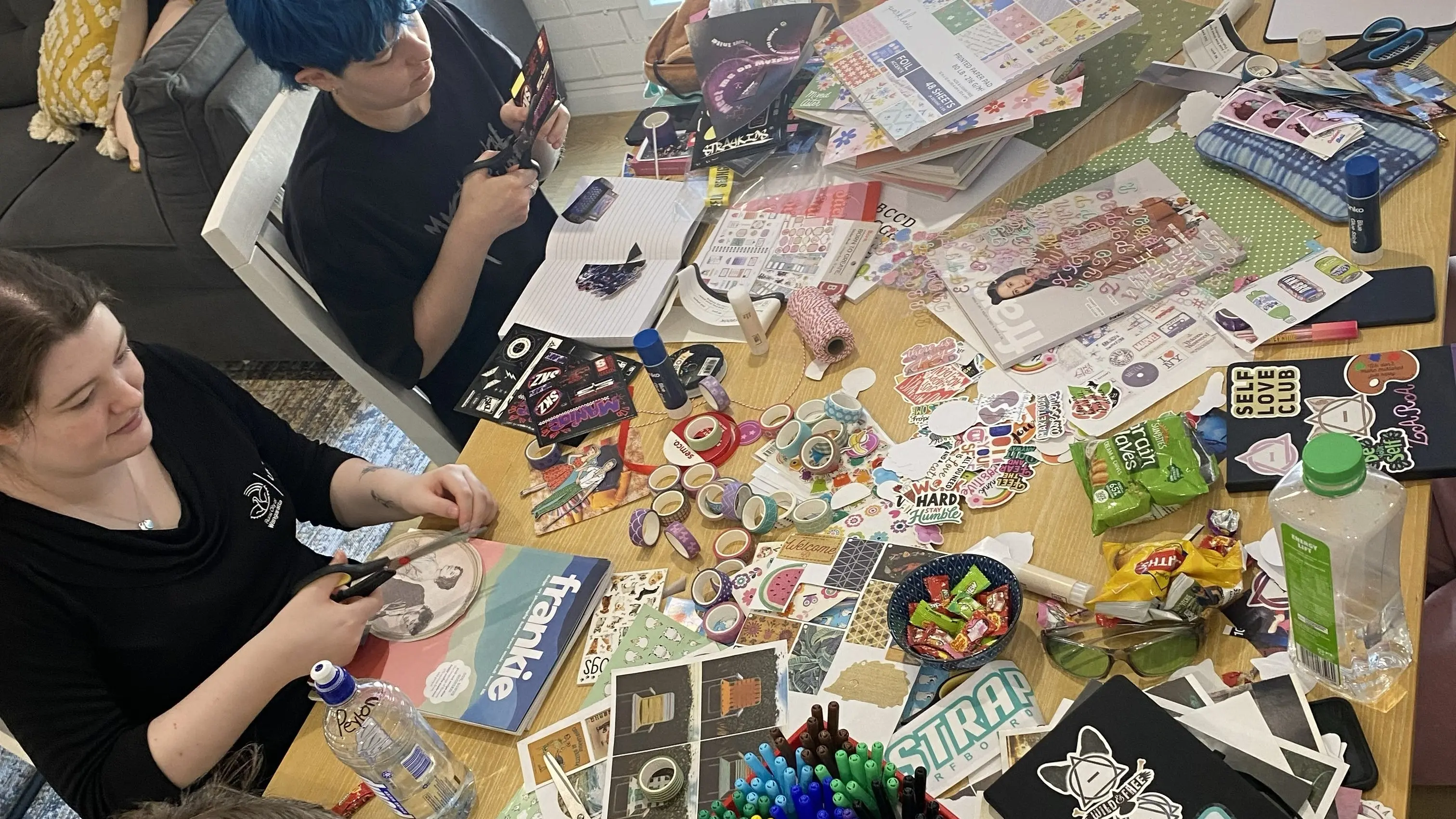 Junk journalling session these holidays