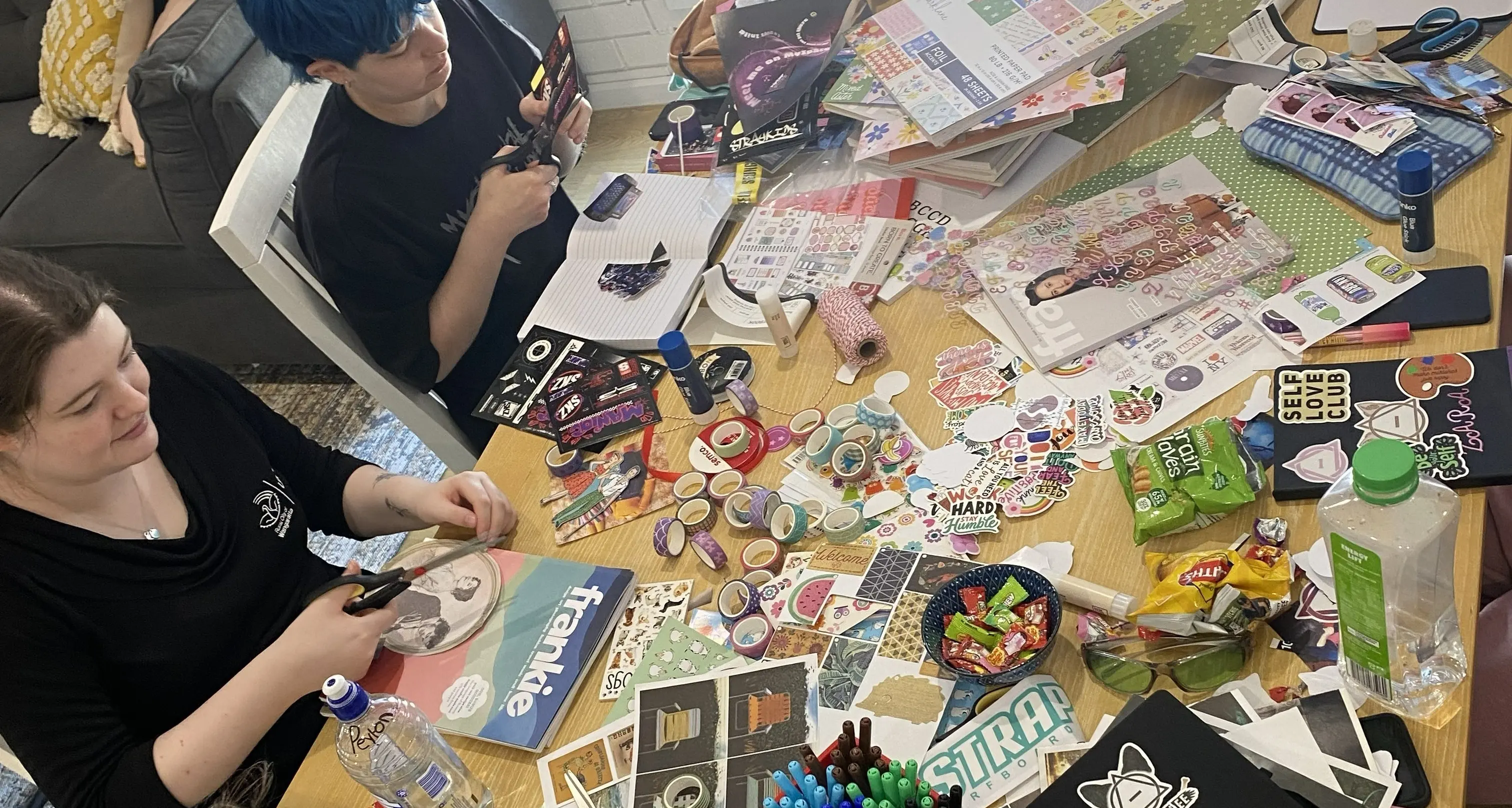 Junk journalling session these holidays