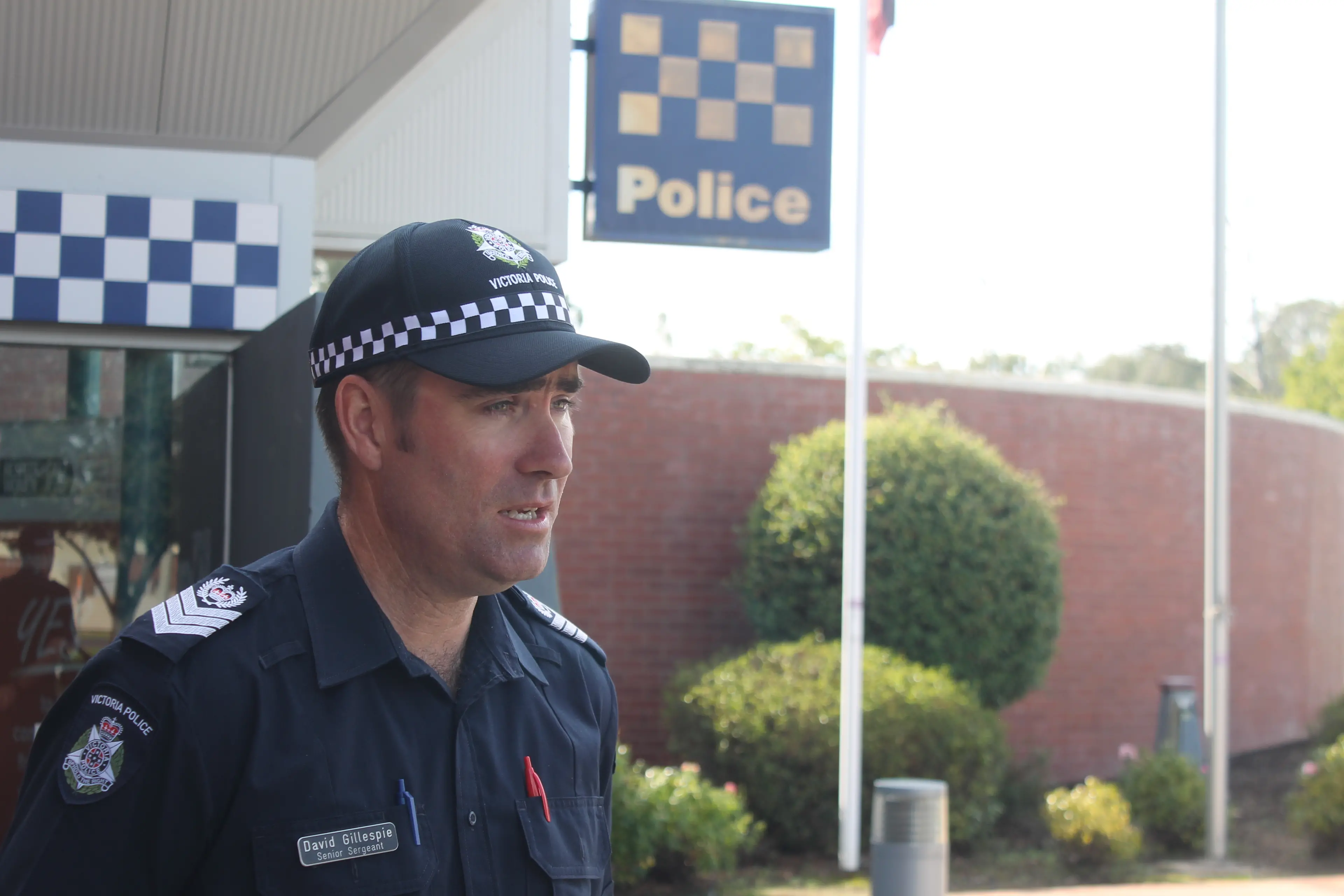 <p>LOOK OUT FOR EACH OTHER: Wangaratta Highway Patrol Senior Sergeant David Gillespie said increased police patrols in the region have come on the back of a crackdown on road safety throughout holiday periods this year. PHOTO: Bailey Zimmermann</p>\\n