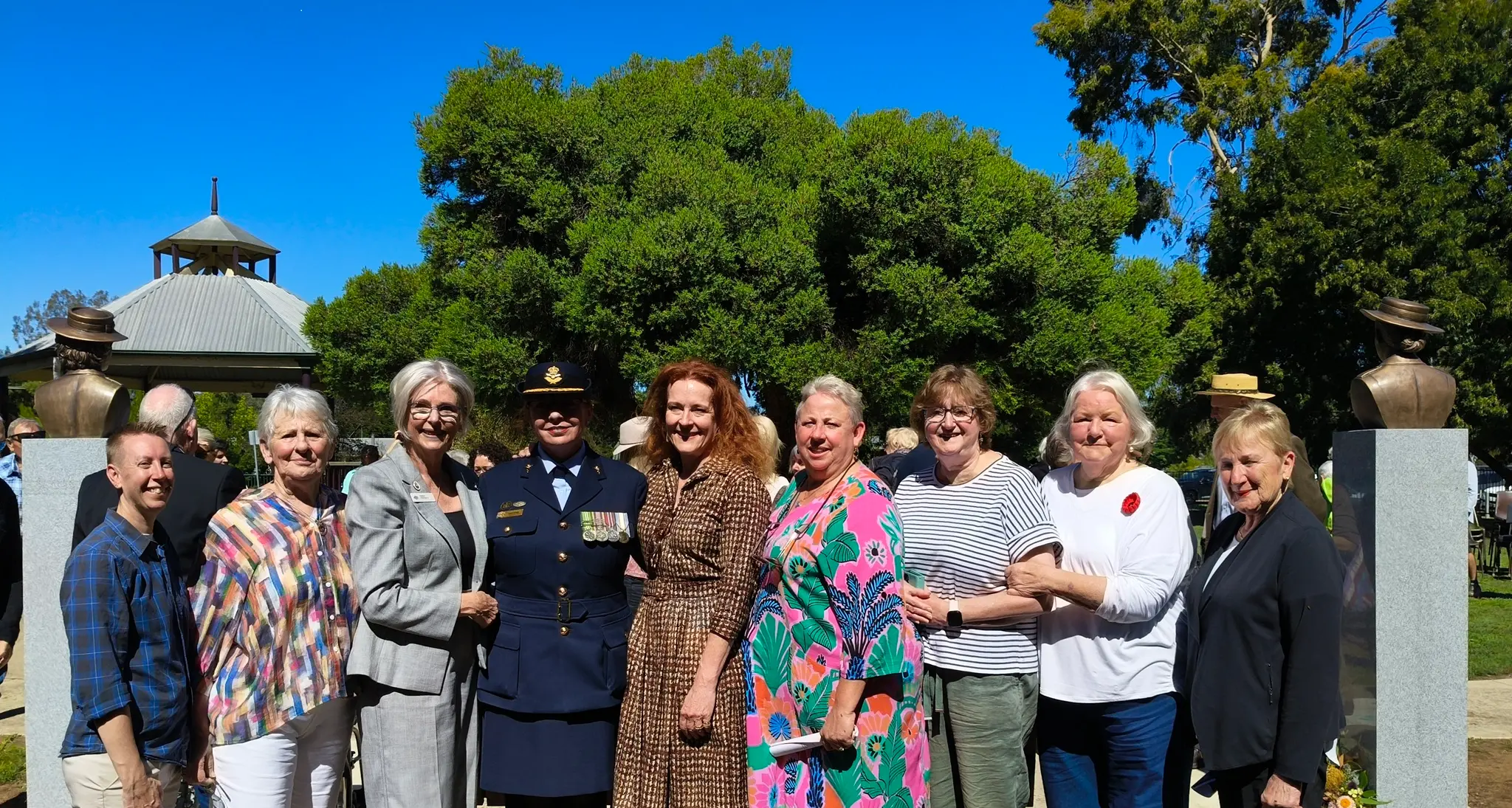 Bud and Carrie, immortalised by community spirit