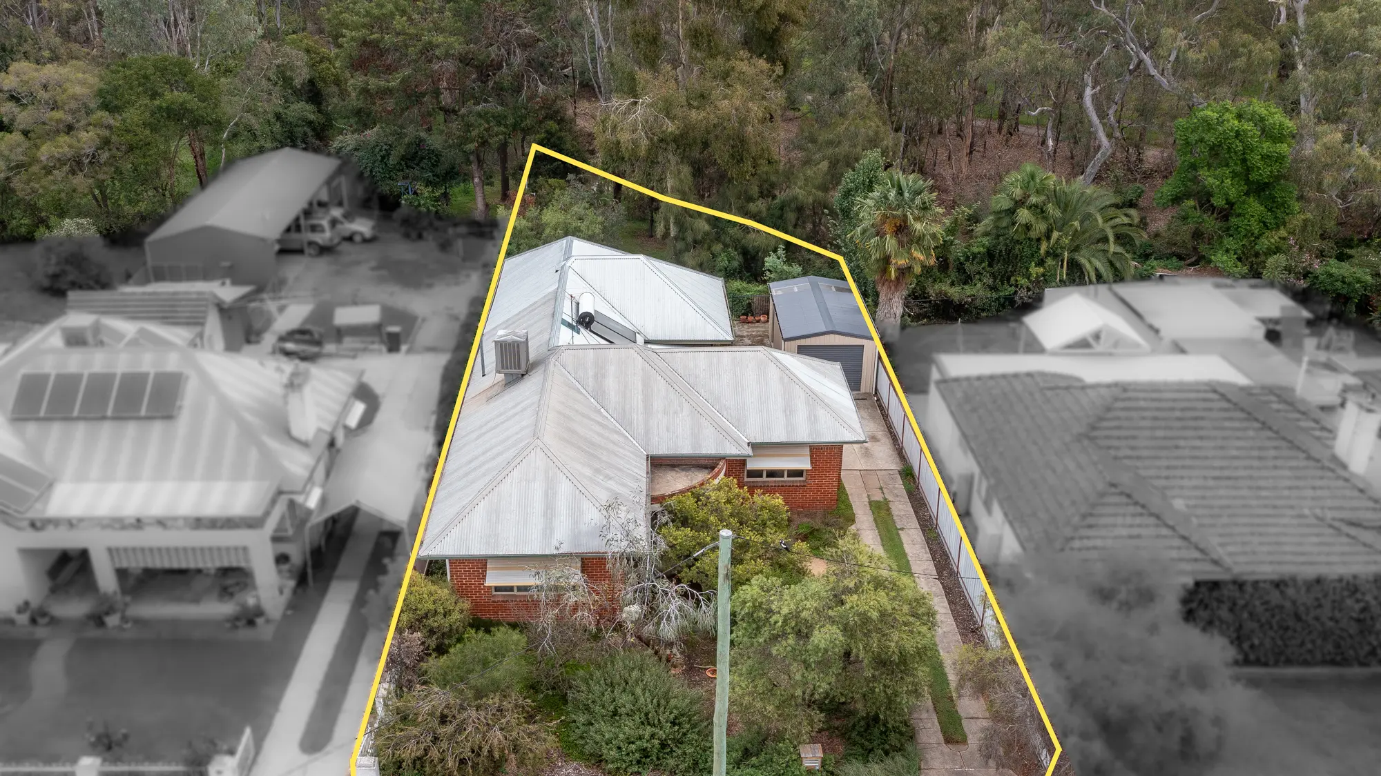 Family home backing onto One Mile Creek