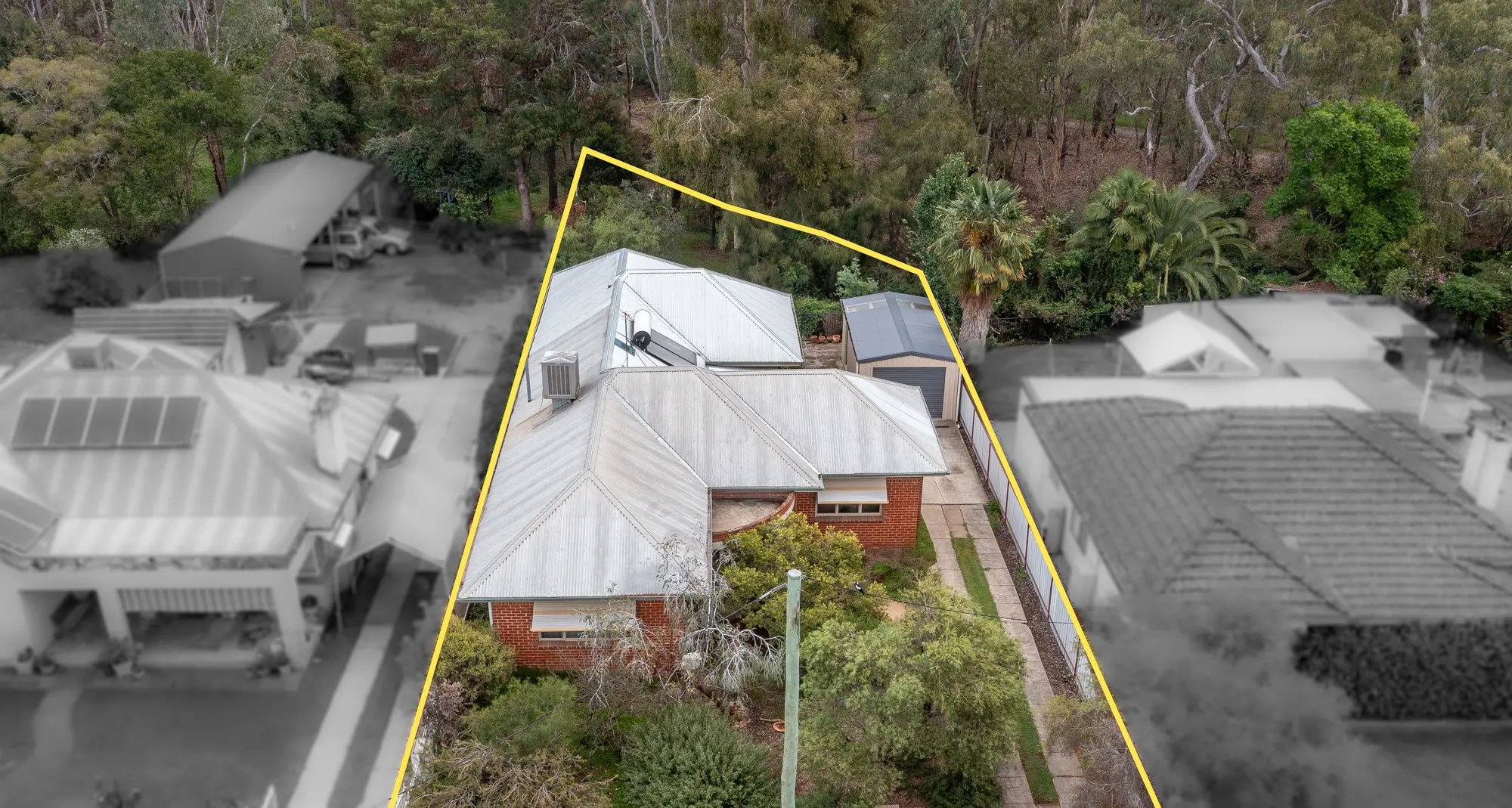 Family home backing onto One Mile Creek