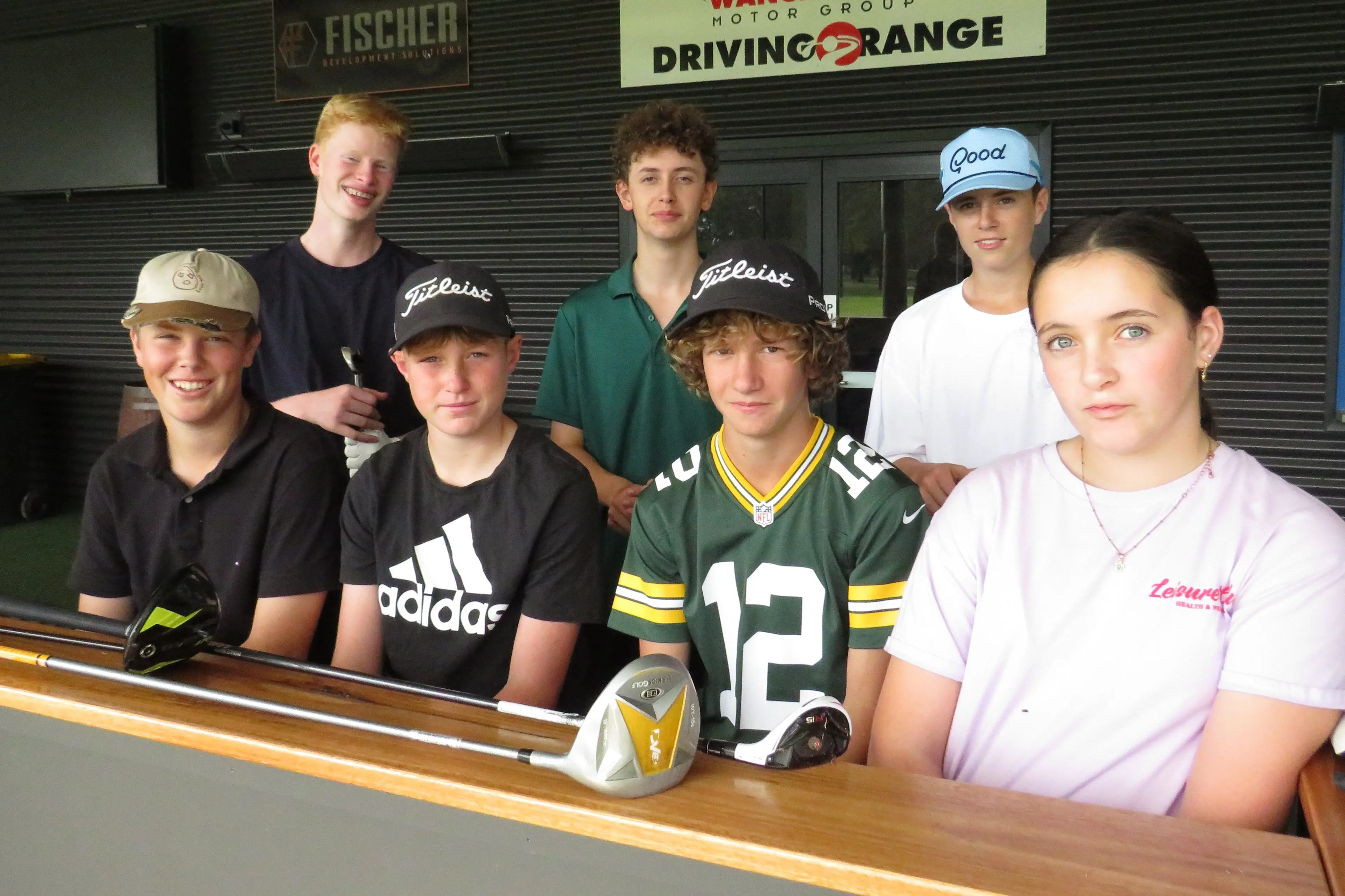 <p>TAKING THE CLUB BEYOND 120 YEARS: Among those looking forward to the Wangaratta Golf Club\\'s 120th anniversary celebrations are youngsters (back) Blake Kantor, Will Clark, Kobe Ackroyd, (front) Patrick Edwards, Angus McCoy, Reegan Monk and Harmony Clayton.  PHOTO: Simone Kerwin</p>\\n