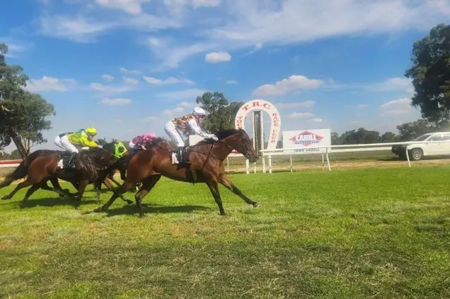 <p>ACROSS THE LINE: The Cuban wins the Tocumwal Cup.</p>\\n