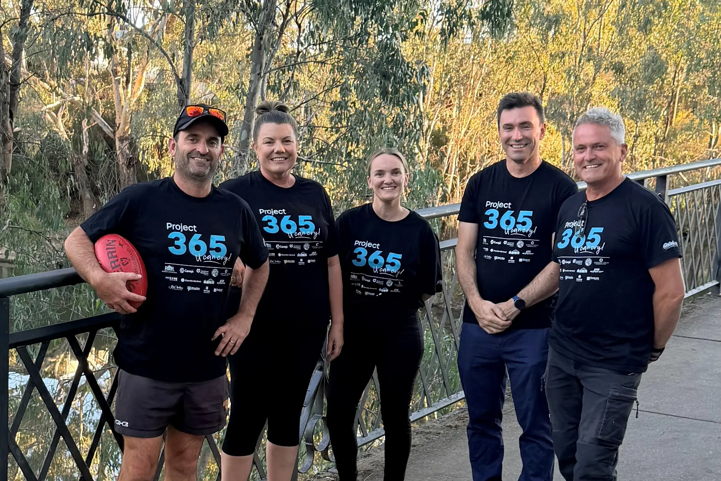 <p>SPREADING THE MESSAGE: Project 365 board members Steve Manning, Rachael Devine, Emma Merlo, Ben Thomas and Pete Rourke are looking forward to the Ovens and Murray Football Netball League\\'s inaugural mental health round in June, which is an initiative of the local group.  PHOTO: Frankie Routledge</p>\\n