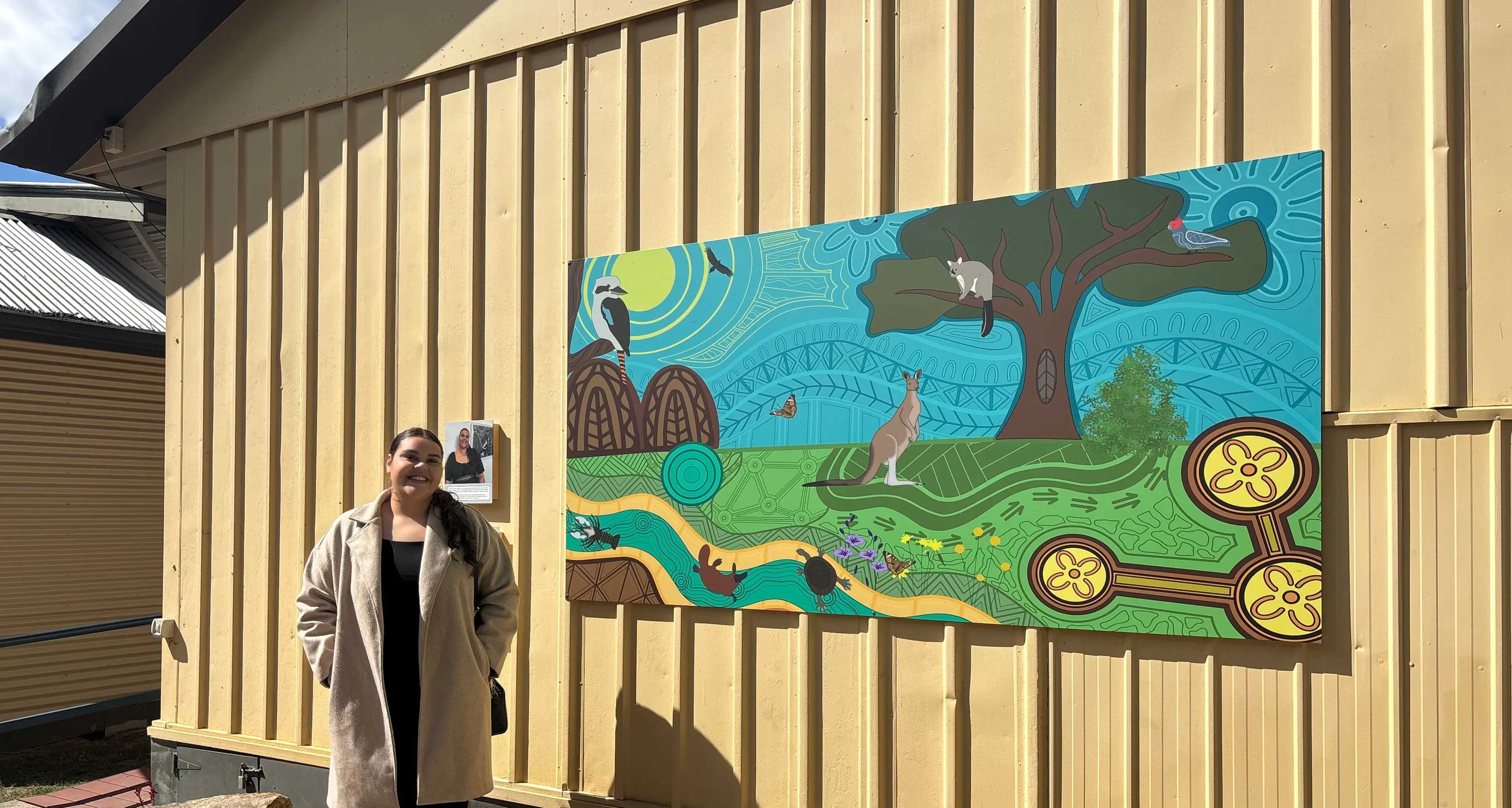 Vibrant mural a \"living classroom\" at local school