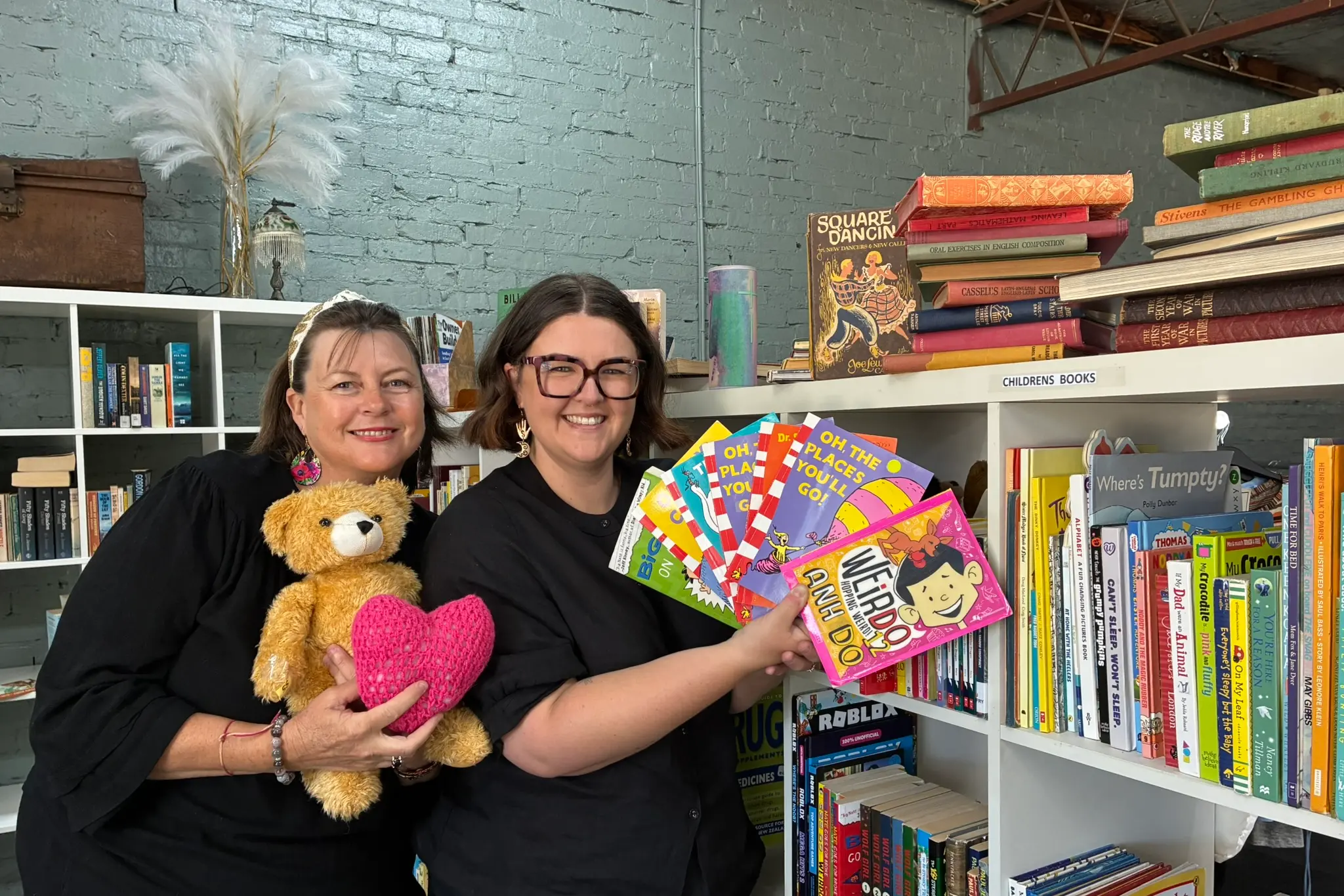 <p>TIME FOR A CLEAN OUT: Team leaders JoAnne Hewat and Teegan Doyle are encouraging the community to donate items to a new charity op shop on Norton Street. PHOTOS: Jordan Duursma </p>\\n