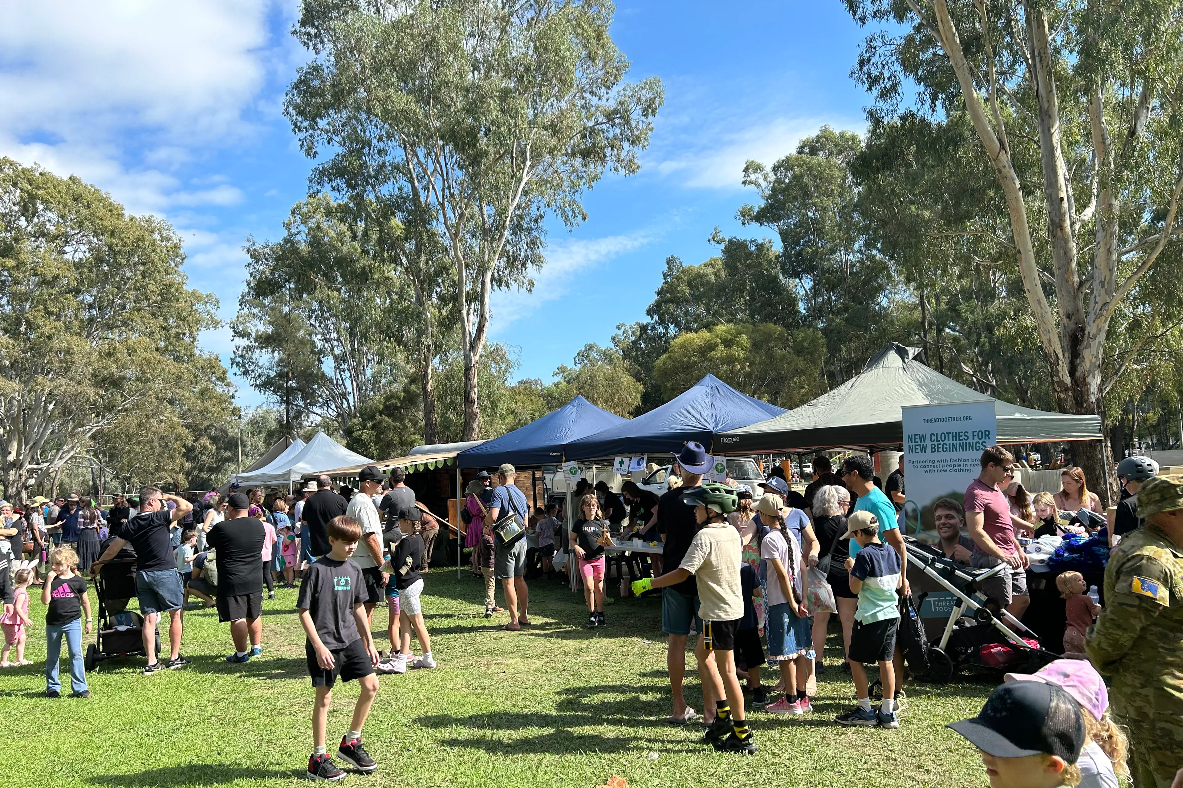 <p>HIVE OF ACTIVITY: Up to 1500 people took in the community spirit at Wangaratta Baptist Church\\'s Easter Fun Day at Apex Park on Saturday.</p>\\n