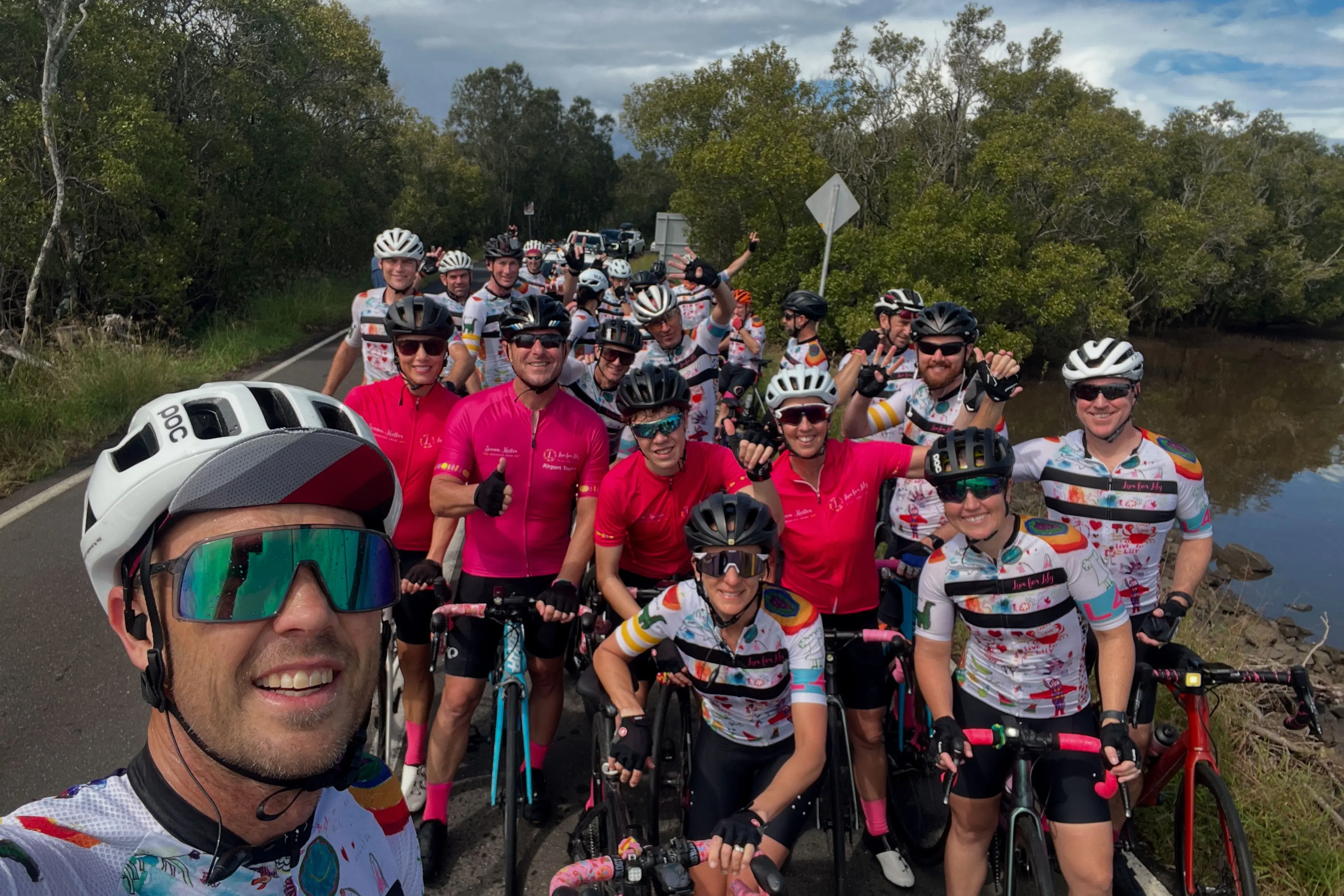 <p>DO IT FOR LILY: Aaron Hester pictured with cyclists at the 2025 \\'Pedal to Paradise\\' ride, which raised more than $250k for childhood cancer research. </p>\\n