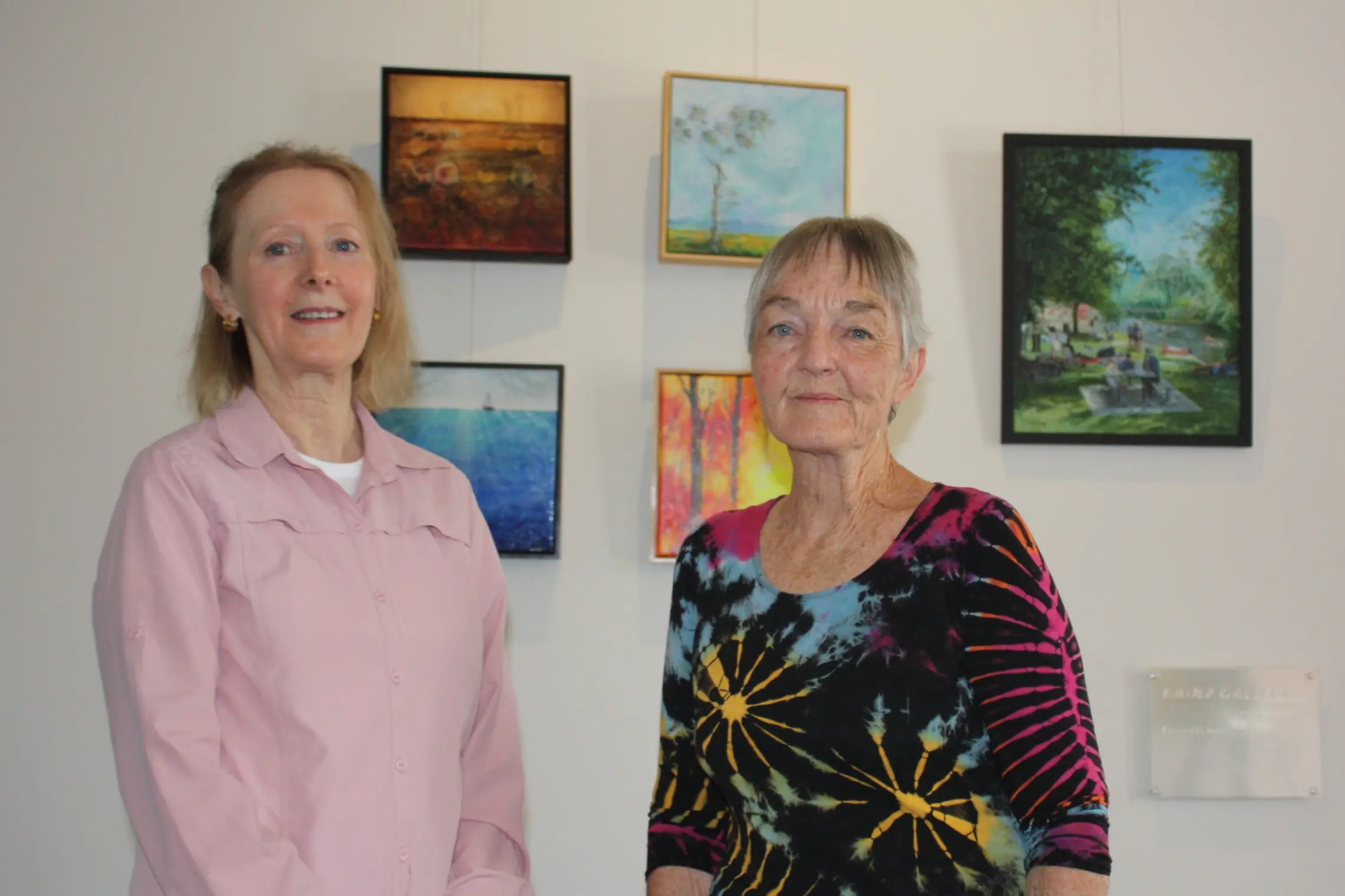 <p>LOCAL WORKS: The exhibition features works by local artists Dawn Meader, Barb Forster (pictured) and Marg Bennett. PHOTO: Jordan Duursma </p>\\n