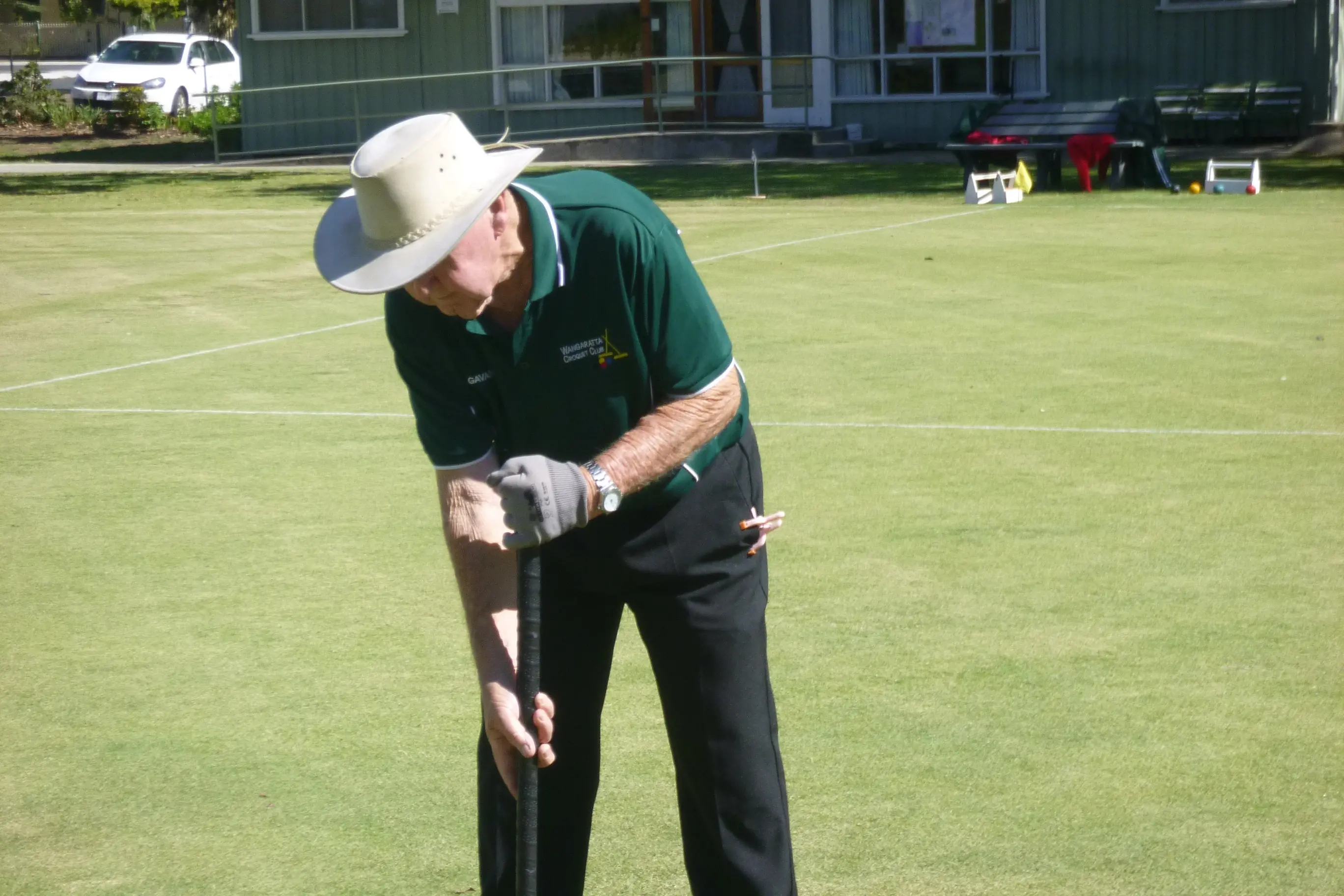<p>TAP IT IN: Gavan Kelly plays the ball.</p>\\n
