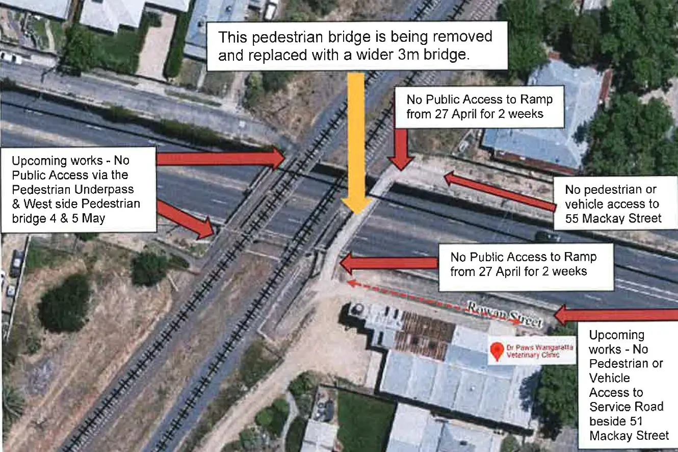 Major street closure as new footbridge installed