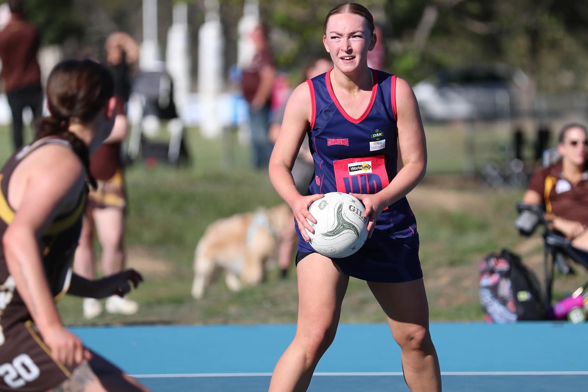 <p>GIVE AN OPTION: Jade Elliott looks for a passing target in the Demons\\' win over North Wangaratta. PHOTO: Melissa Beattie</p>\\n