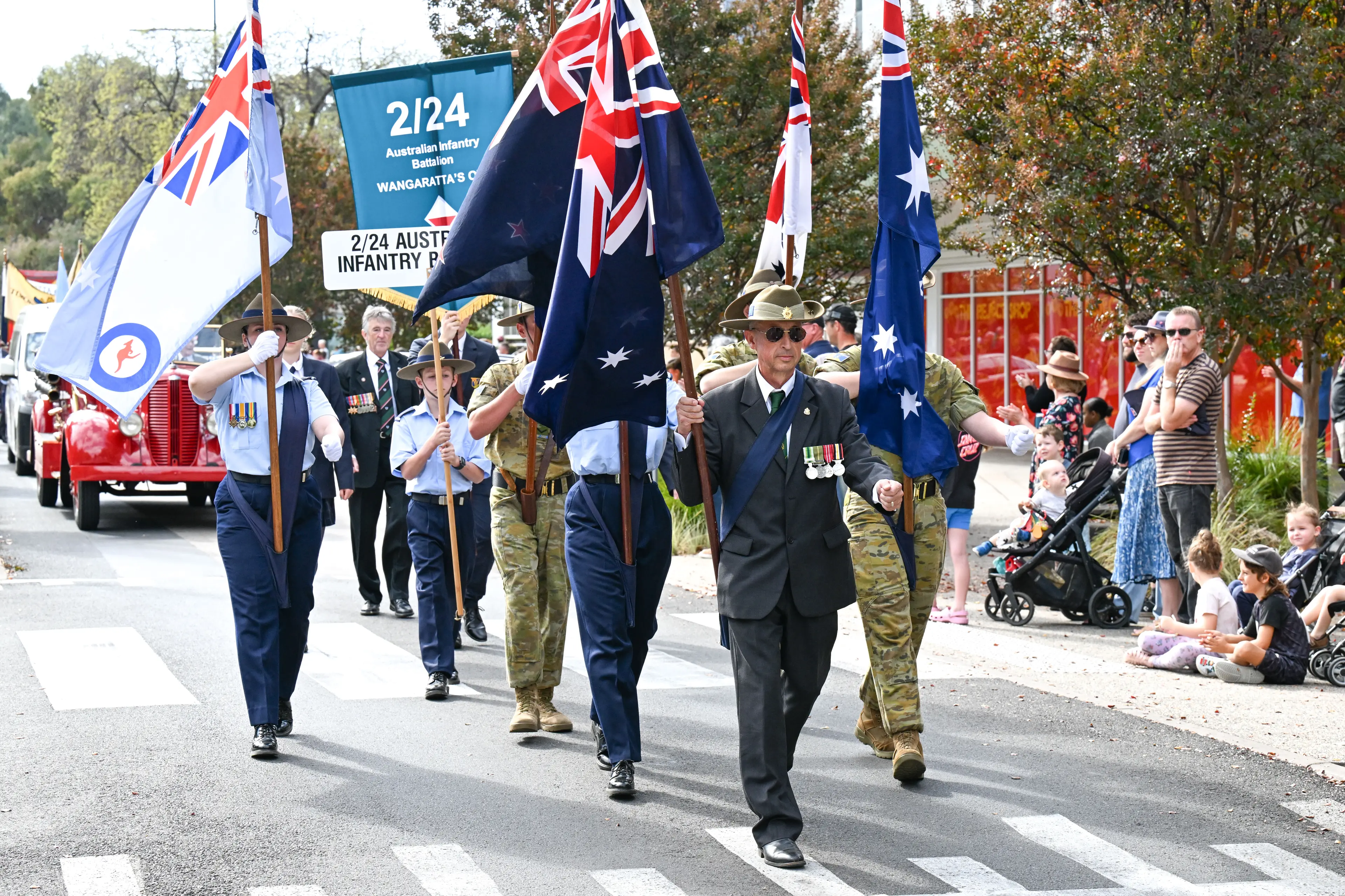 <p>CITY REMEMBERS: A traditional march will precede the 11am ANZAC Day service at the Wangaratta Cenotaph, which is one of a number of services being held locally on the day.</p>\\n