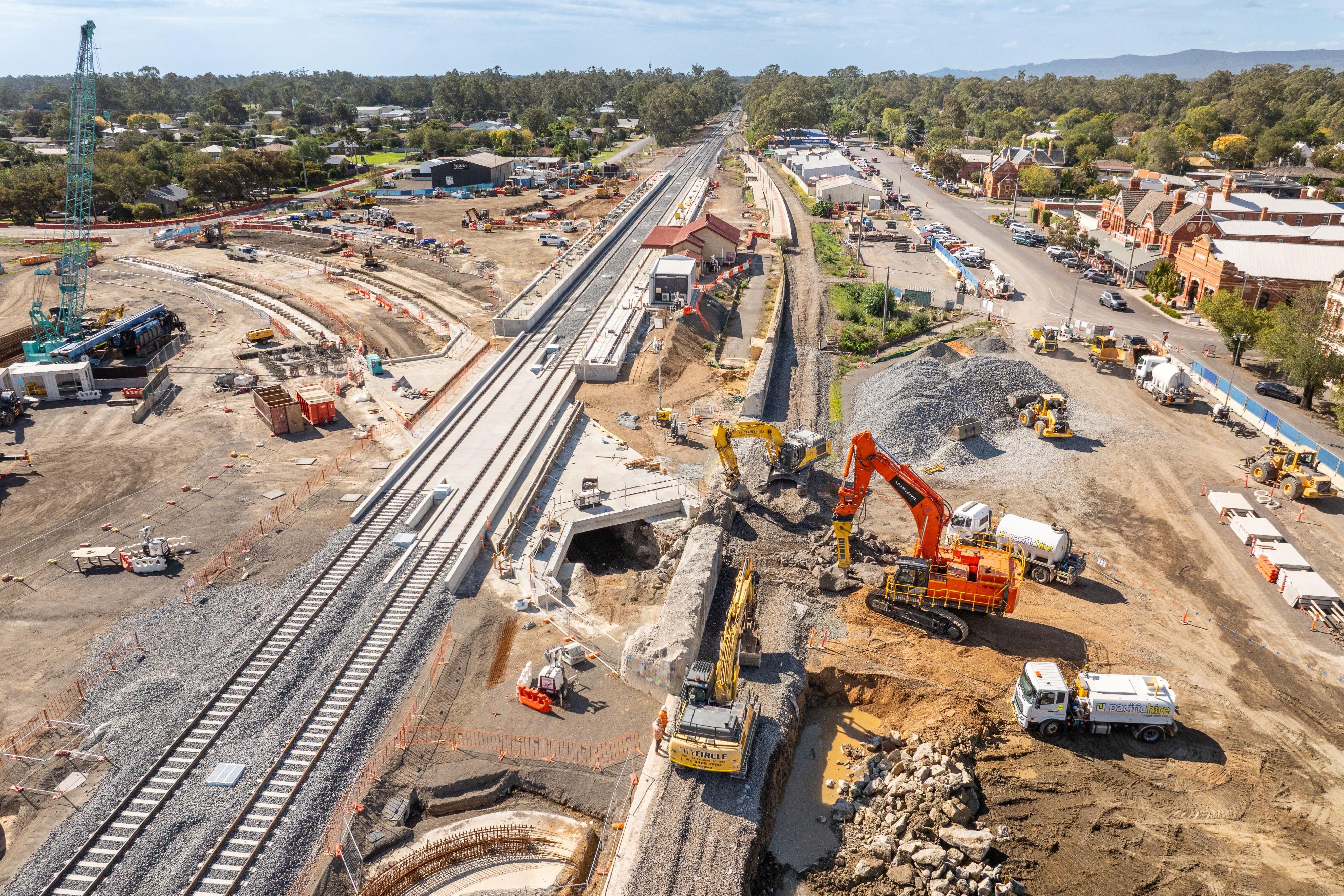 Trains off track as Inland Rail works continue