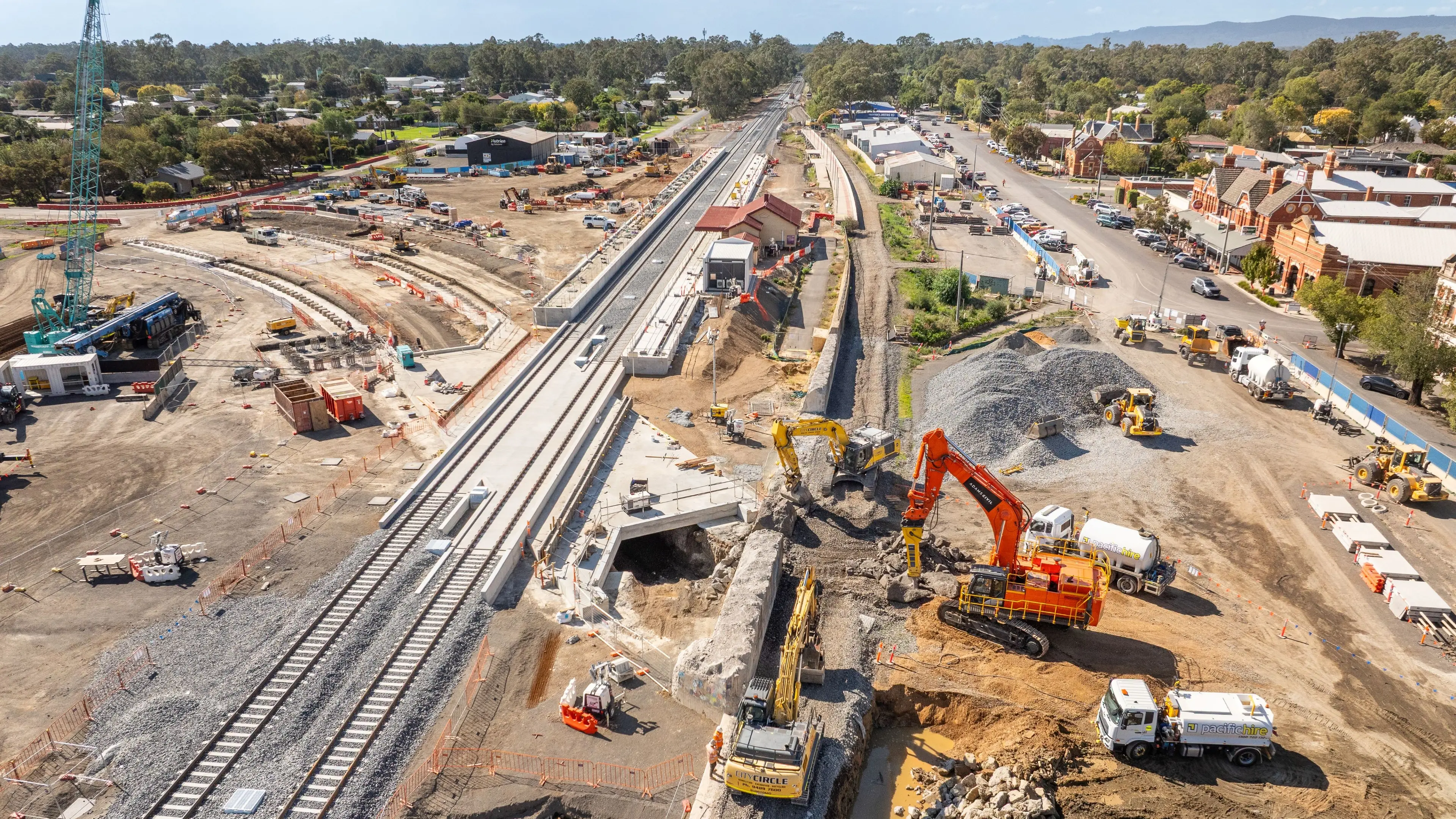 Trains off track as Inland Rail works continue