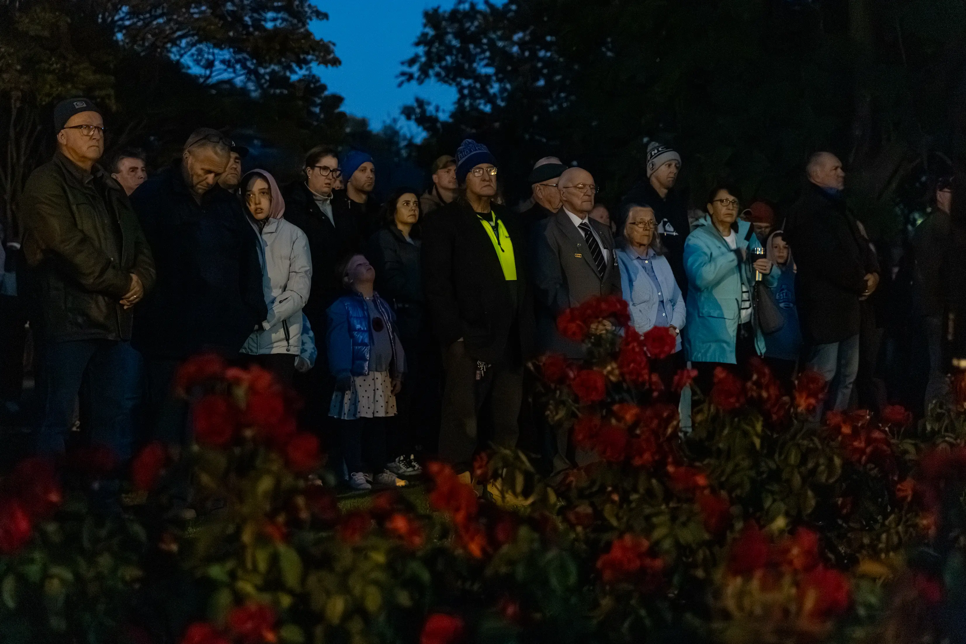 <p>MOVING: Local residents of all ages gathered at the Wangaratta Cenotaph for the annual dawn service.  PHOTO: Marc Bongers</p>\\n