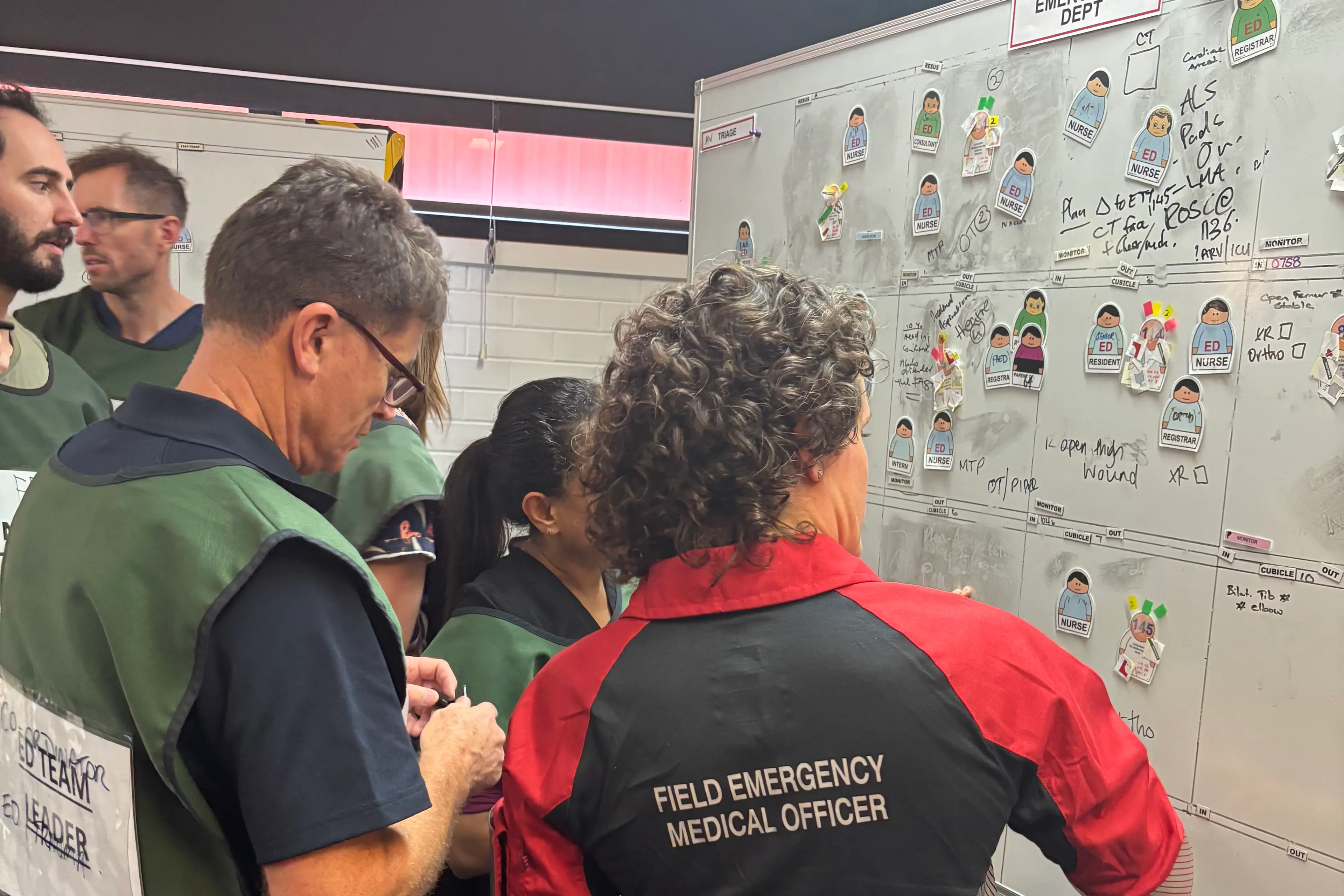 <p>EMERGENCY RESPONSE: Almost 50 medical, emergency and health professionals came together in Wangaratta to respond to a fictitious double bus crash on the Hume Highway.</p>\\n