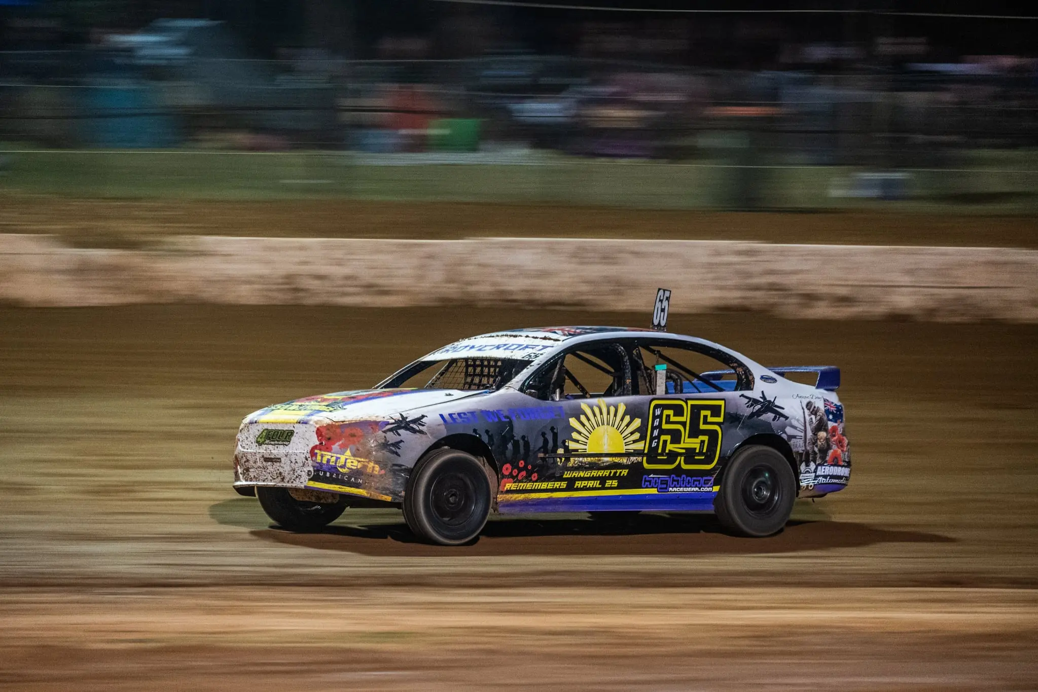 <p>SPEEDWAY ANZAC TRIBUTE: Saturday saw 69 cars stop for Captain Andrew Kay (Retd) for the ANZAC Day commemorative service at the Wangaratta Speedway prior to the national title being run.</p>\\n