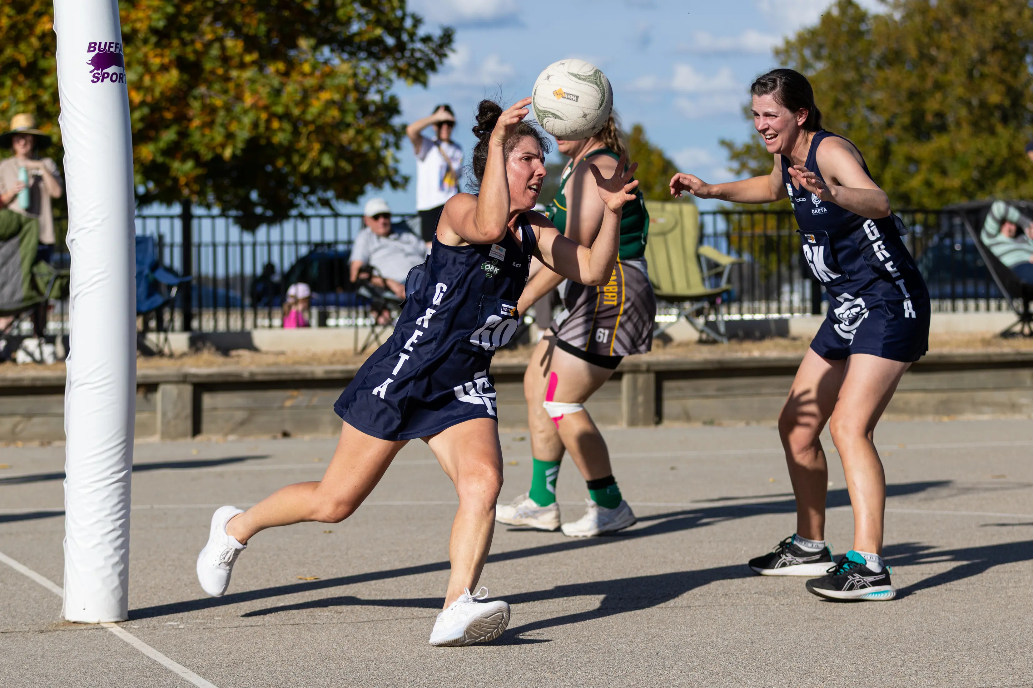 <p>BLUES BUILDING: Amanda Coote and the Blues will look to stretch their record to 4-1 when they take on the Hawks at North Wangaratta this weekend. PHOTO: Marc Bongers</p>\\n