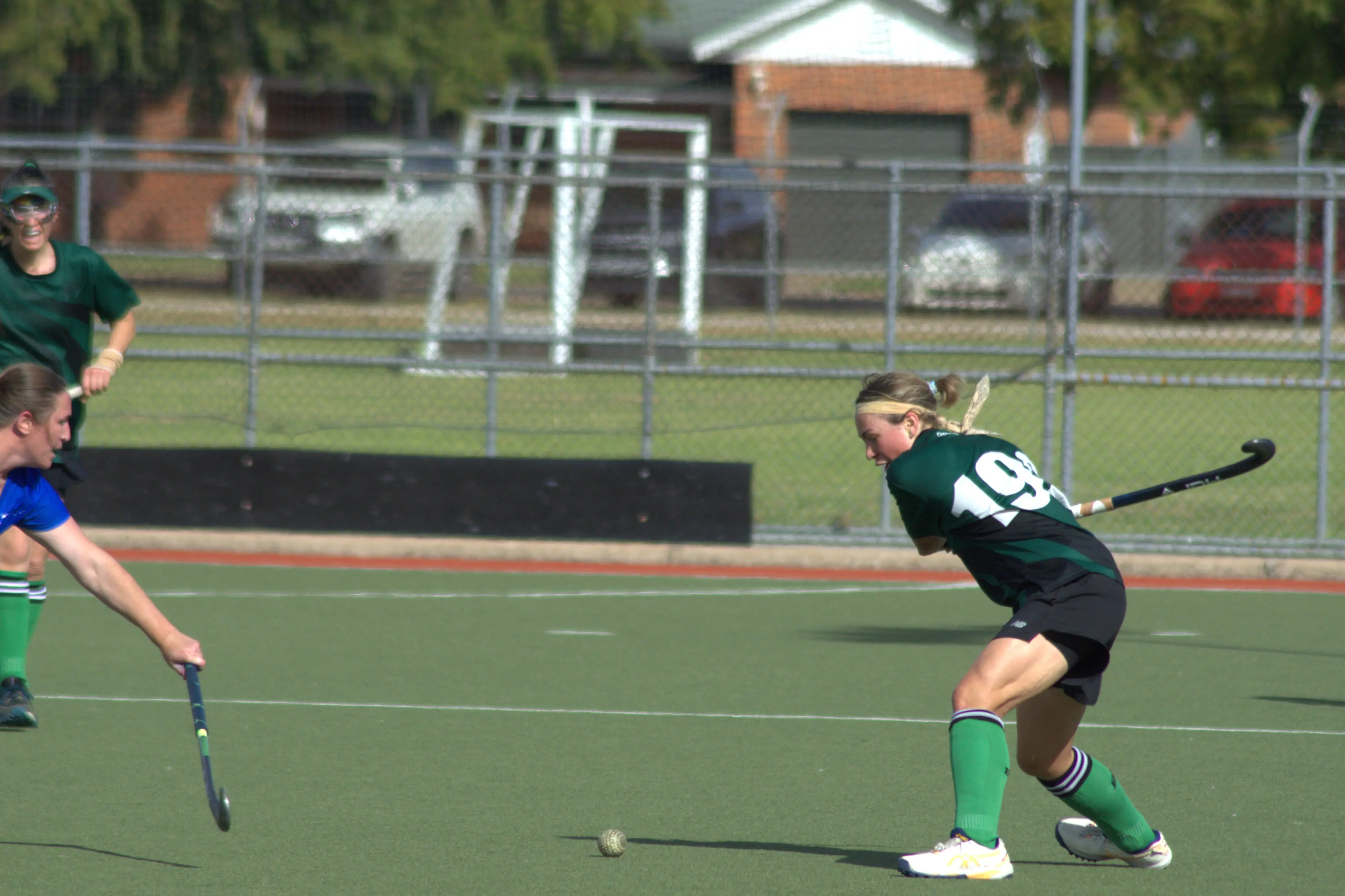 <p>WHACK: Ellie Samson winds up to hammer the ball. PHOTOS: Wes Samson</p>\\n