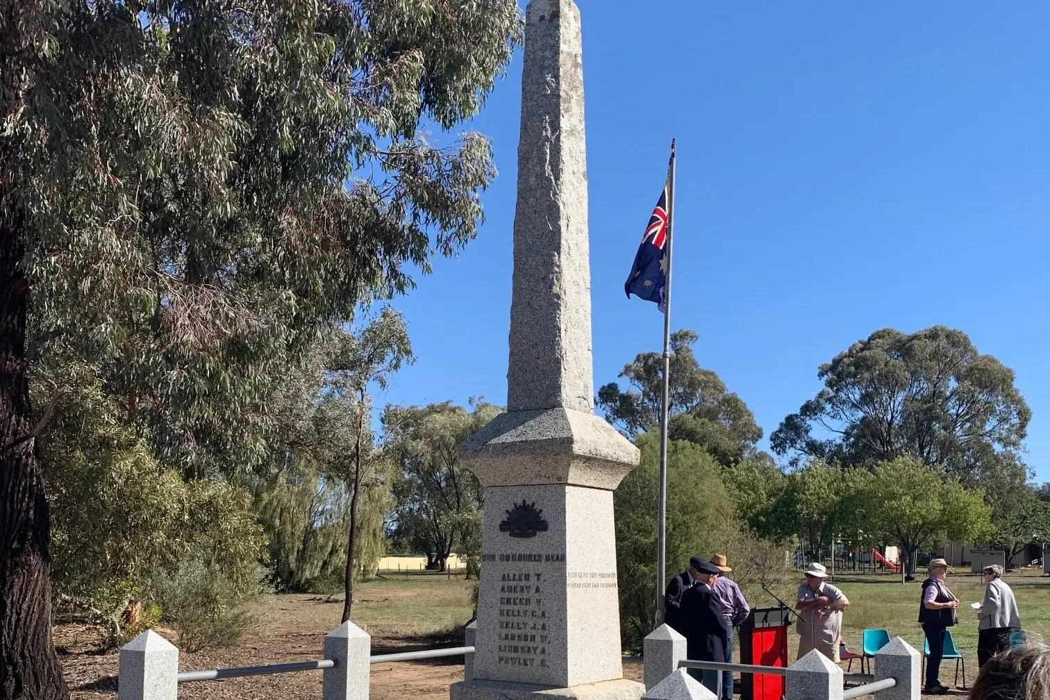 <p>THOONA REMEMBERS: Wreaths were laid at the Thoona Cenotaph.</p>\\n