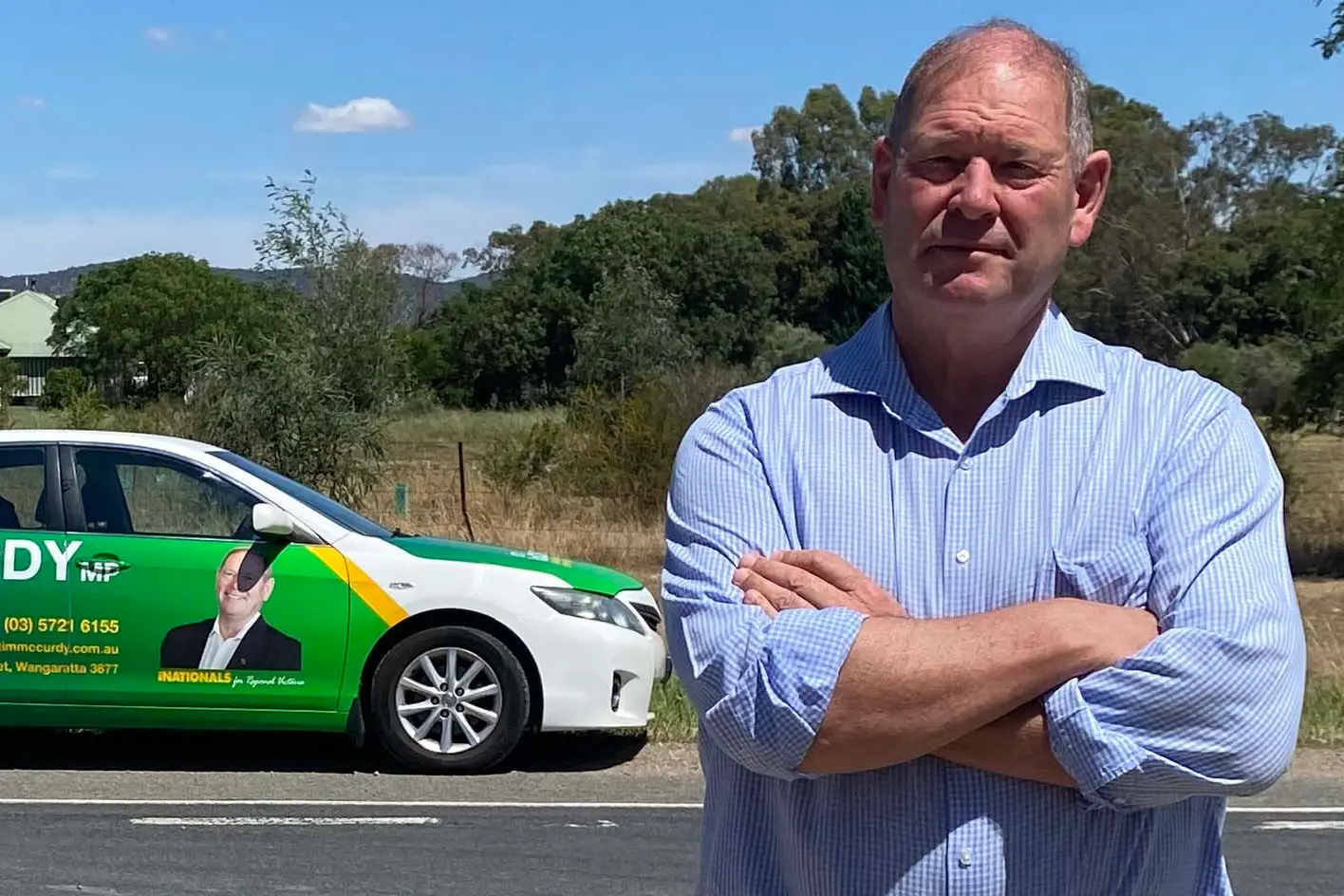 <p>NOT HAPPY TIM: Nationals MP Tim McCurdy raised concerns about the state budget, including funding for regional roads, saying the government\\u2019s $1.04 billion road blitz does not stack up.</p>\\n