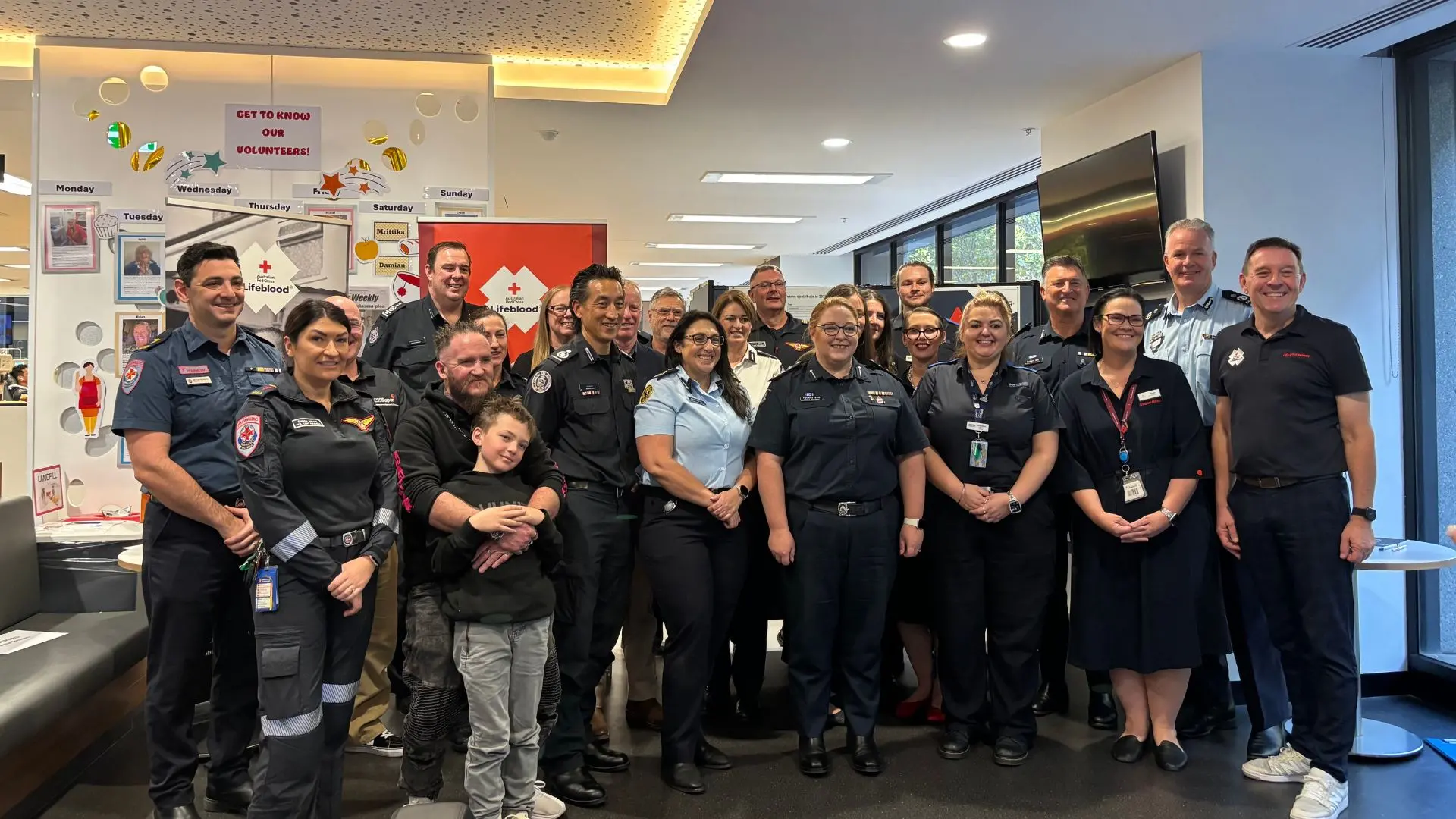 CFA members roll up sleeves as blood drive kicks off