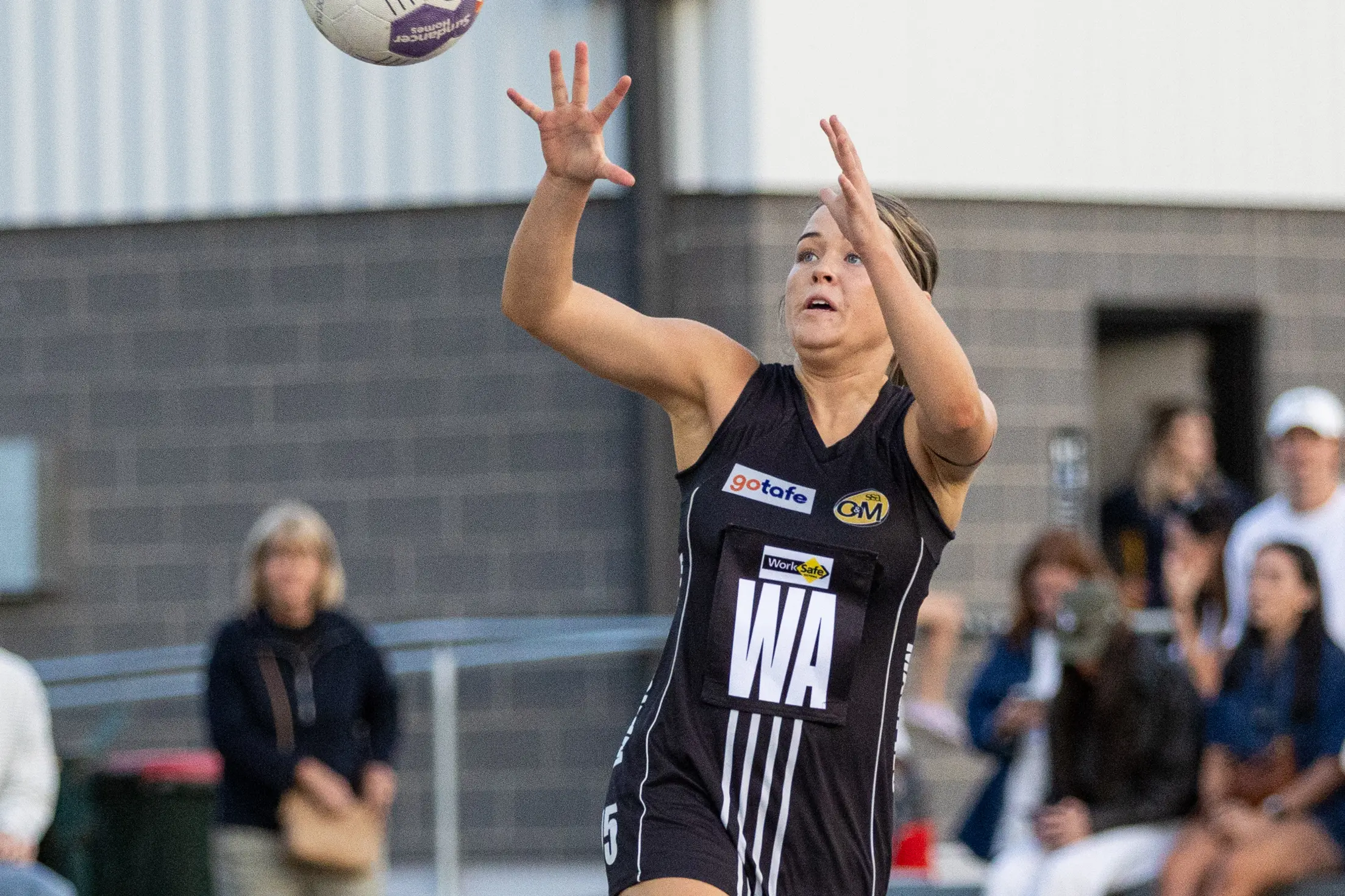 <p>MIDFIELD ENGINE: Holly Humphries has provided plenty of drive for Magpies A grade this season. PHOTO: Marc Bongers</p>\\n