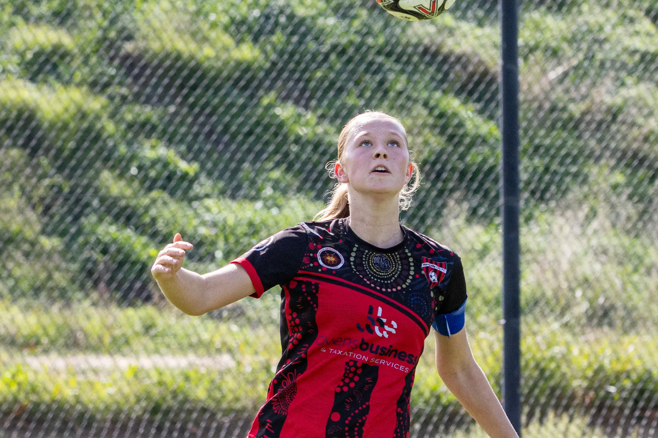 <p>A TALL TASK: Isabelle Christison and the Lady Devils take to the ground on Saturday against Albury Hotspurs. PHOTO: Marc Bongers</p>\\n