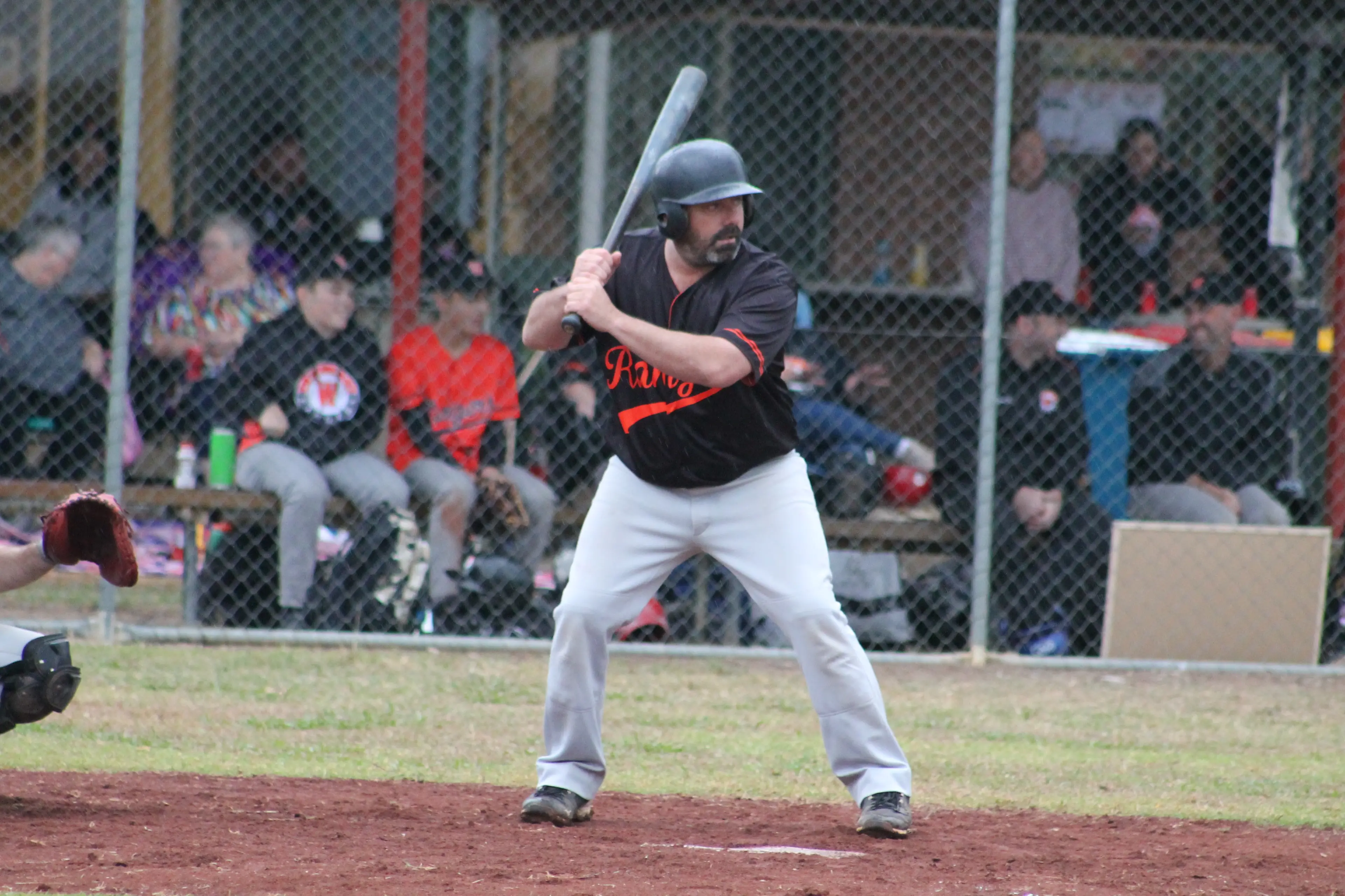 <p>READY TO SWING: B grade Rangers Black\\'s Rob Seymour sets himself for the pitch. PHOTO: Isaac Maiden</p>\\n