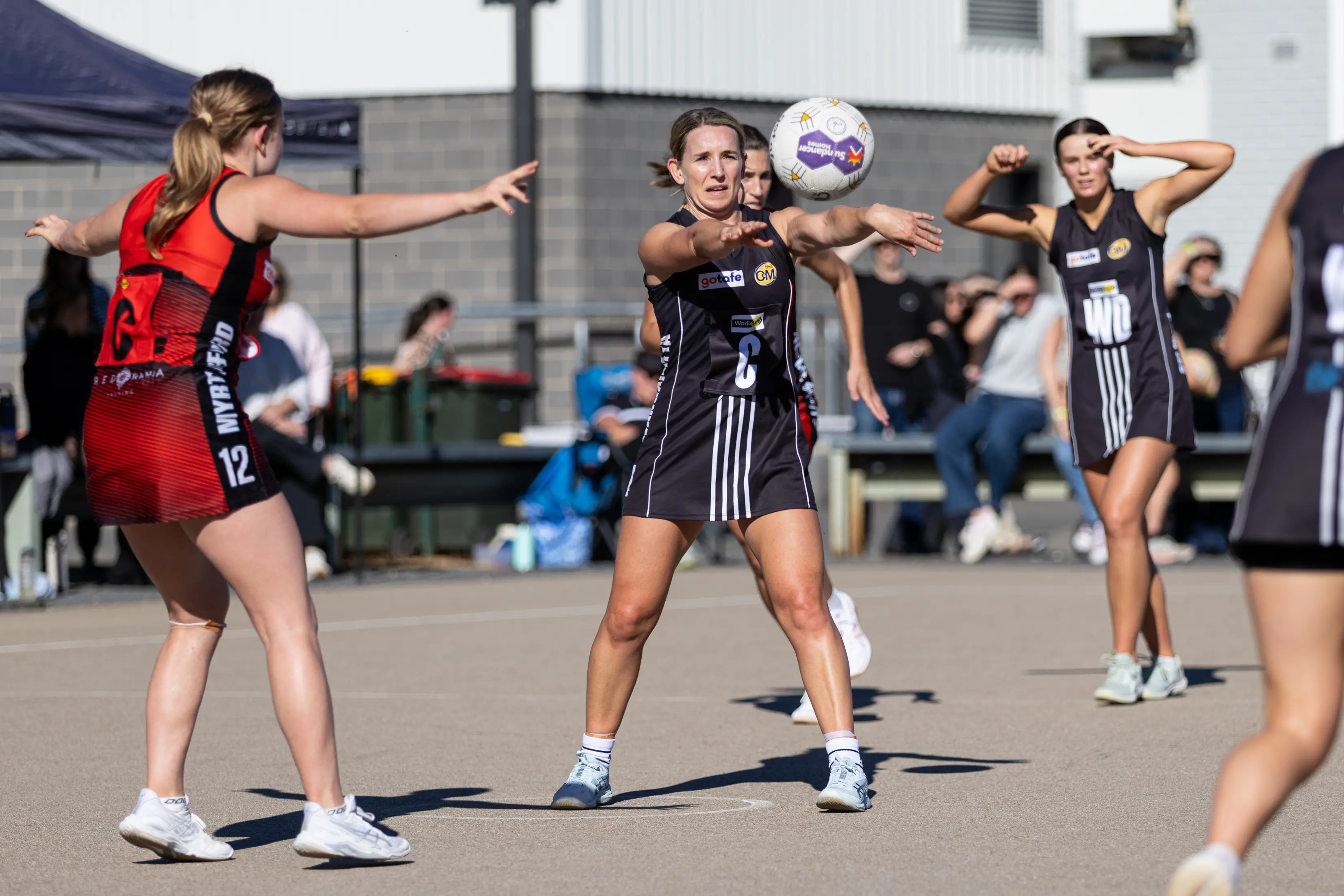 <p>MIDFIELD MAESTRO: Leah Jenvey dominated the centre for Magpies in the win over Myrtleford. PHOTO: Marc Bongers</p>\\n