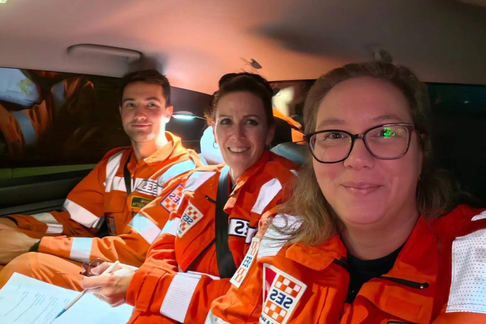 <p>ORANGE CREW: VICSES Wangaratta Unit volunteers Ethan Earl (left),Tania Vickery and Megan Earl. Megan and son Ethan have been volunteering together since 2023.</p>\\n