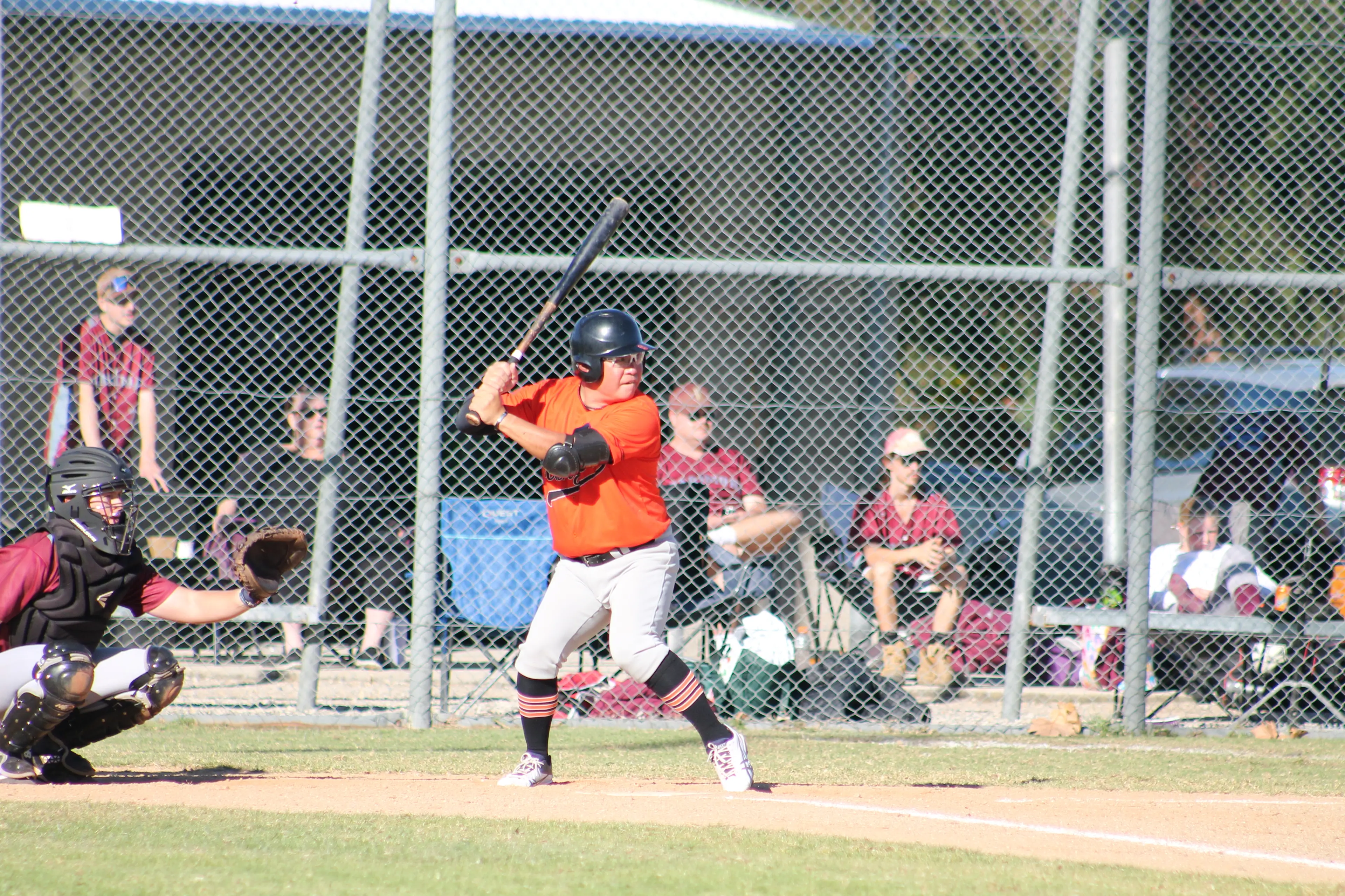 <p>LOCKED IN: Tetsu Kamiyama is a picture of pure focus waiting for the pitch. PHOTO: Isaac Maiden</p>\\n