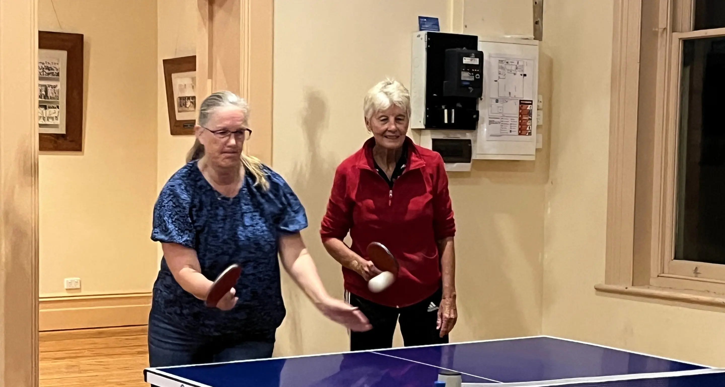 Playing all the hits at Oxley table tennis