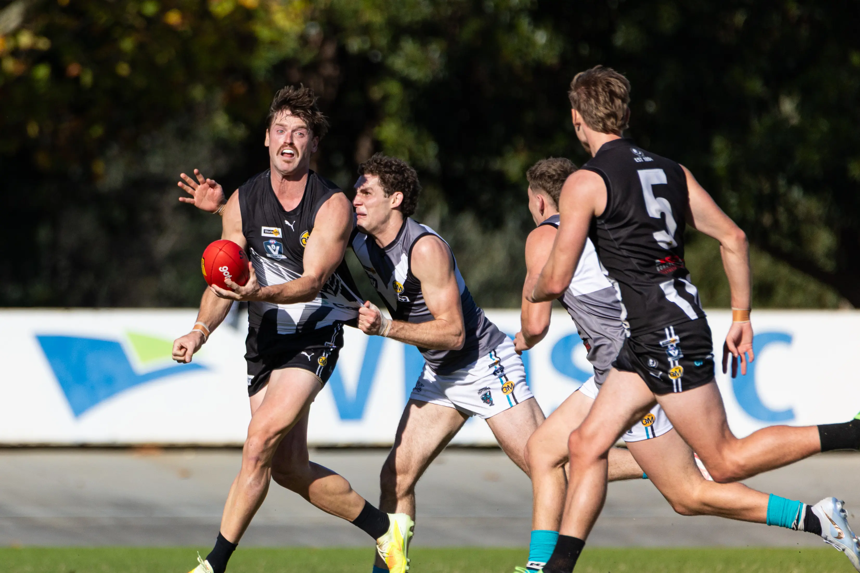 <p>COMEBACK KINGS: Jackson Clarke and the Magpies overcame a 26-point deficit at the final break to win by 10 points. PHOTO: Marc Bongers</p>\\n