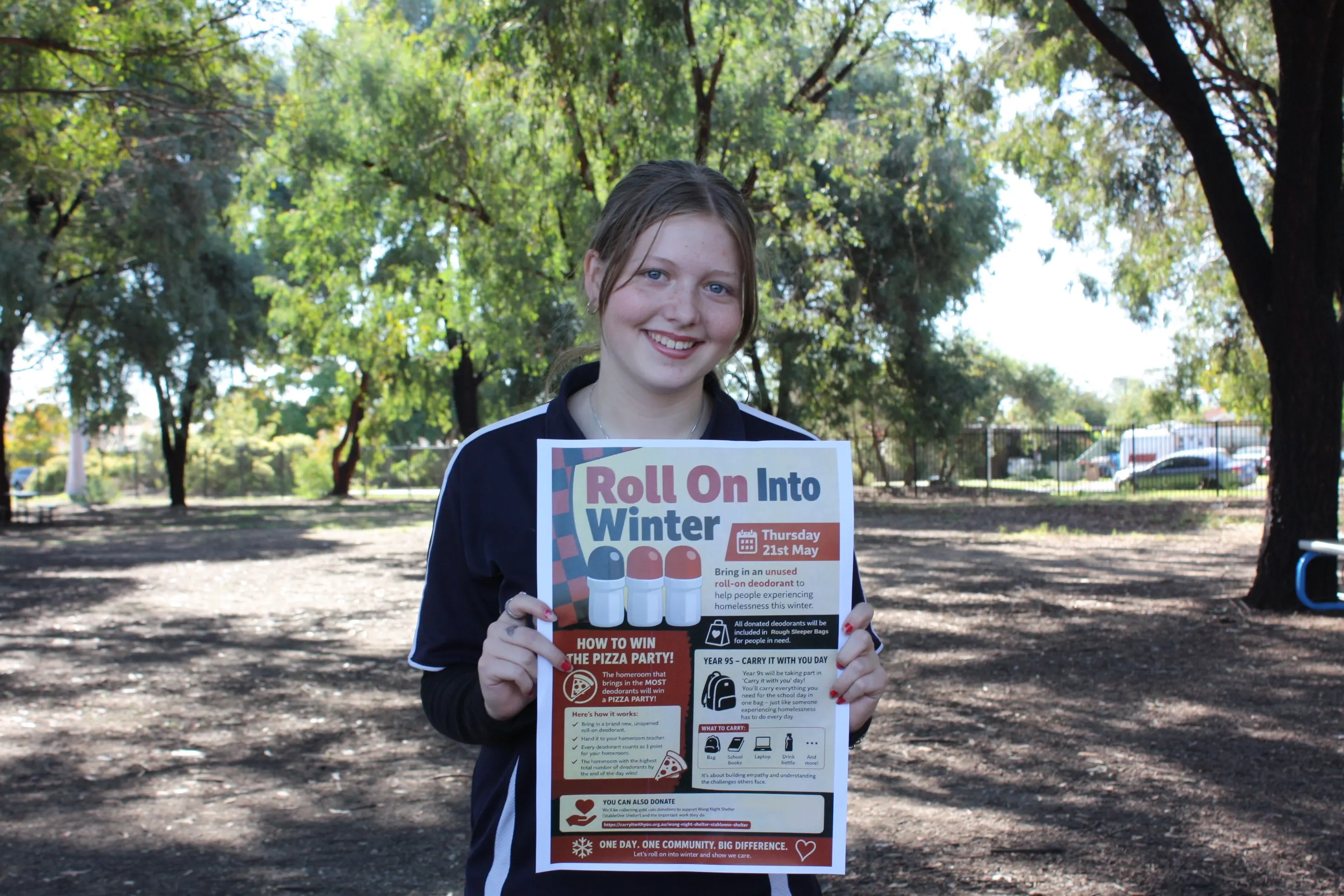 Students roll out winter appeal for Wang Night Shelter
