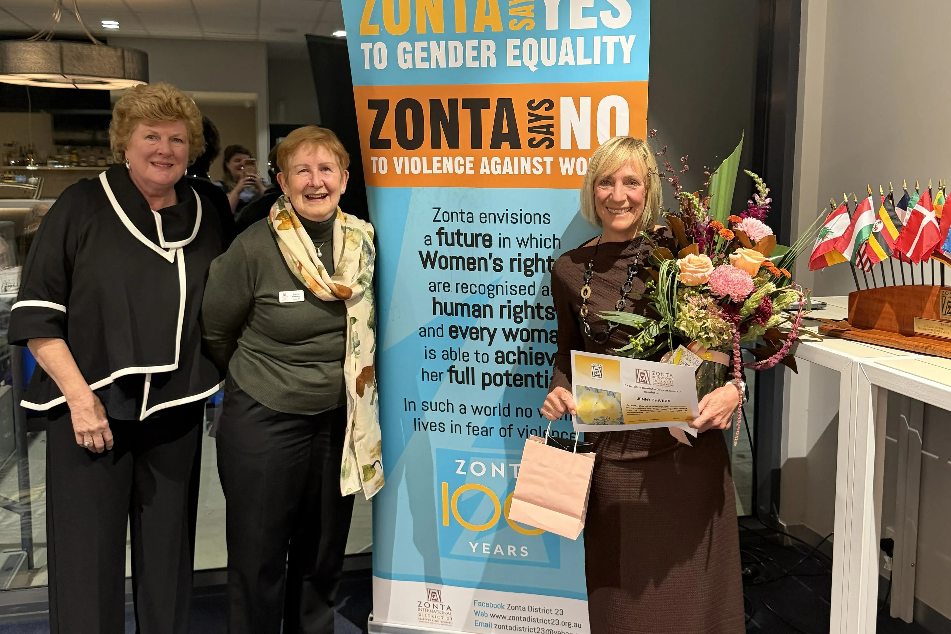 <p>WOMAN OF THE YEAR: Jenny Chivers, pictured with Zonta members Alison Grants and Lorna Williamson, has been named Zonta\\'s 2026 Woman of the Year.</p>\\n