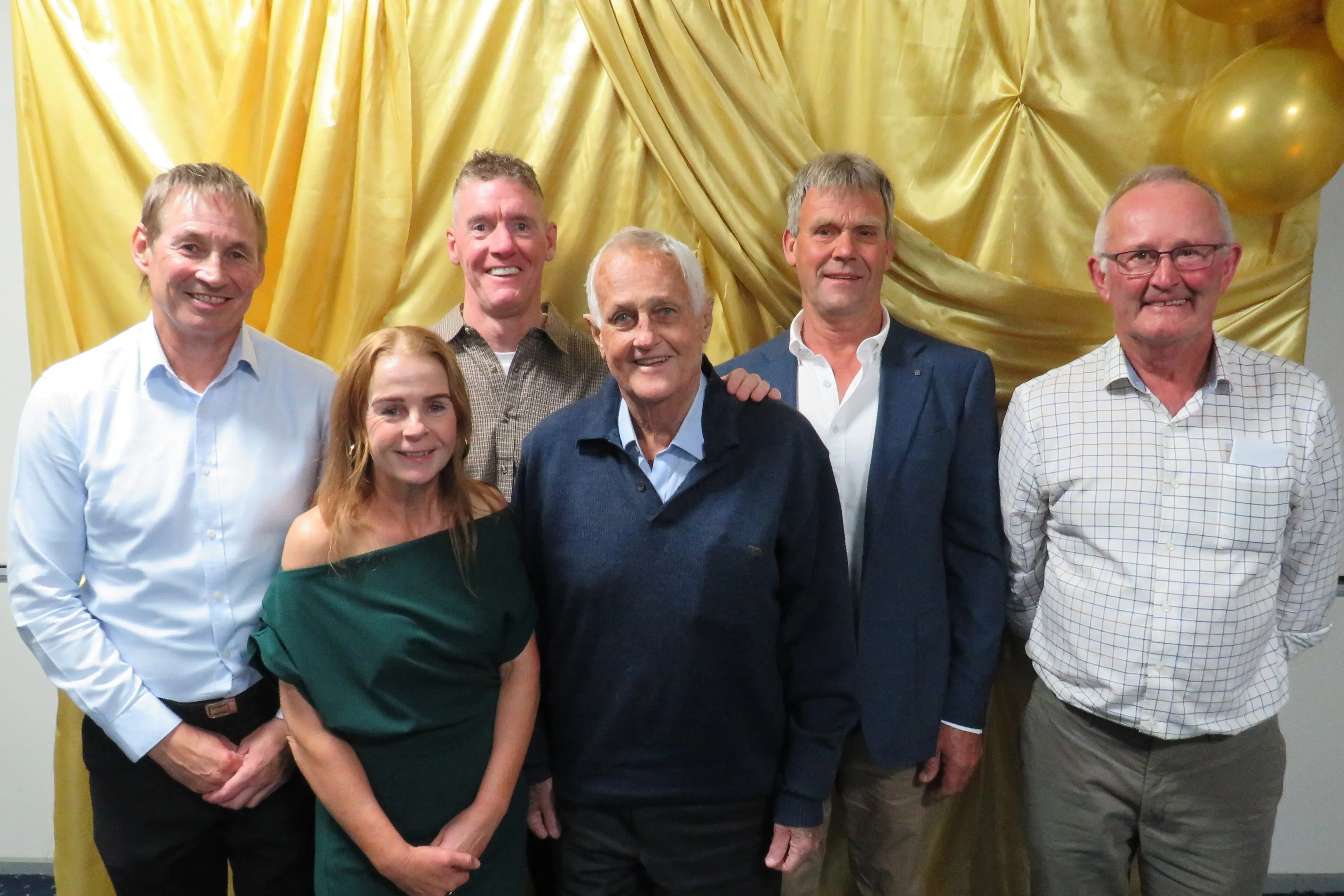 <p>NEW INDUCTEES: Barry Sullivan, Stacey Emms, Ross Hill, John Welch, Ron Ferguson and Neville Pollard were welcomed into the Wangaratta Rovers Football Netball Club Hall of Fame on Saturday night.  PHOTO: Simone Kerwin</p>\\n