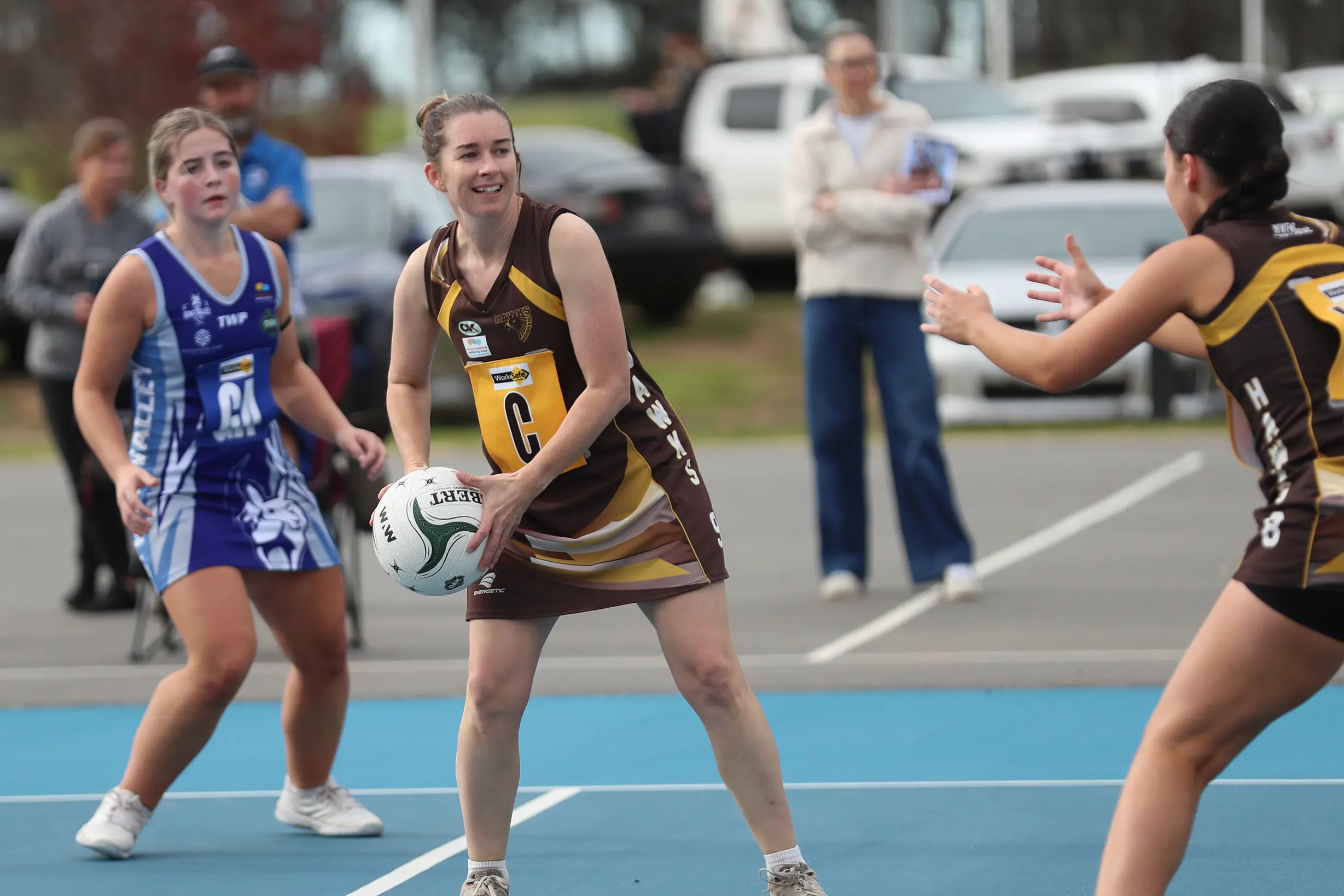 <p>FOUR POINTS SECURED: Hannah Burns and the Hawks celebrated their first win of season 2026 with a 45-32 result over King Valley. PHOTOS: Melissa Beattie</p>\\n
