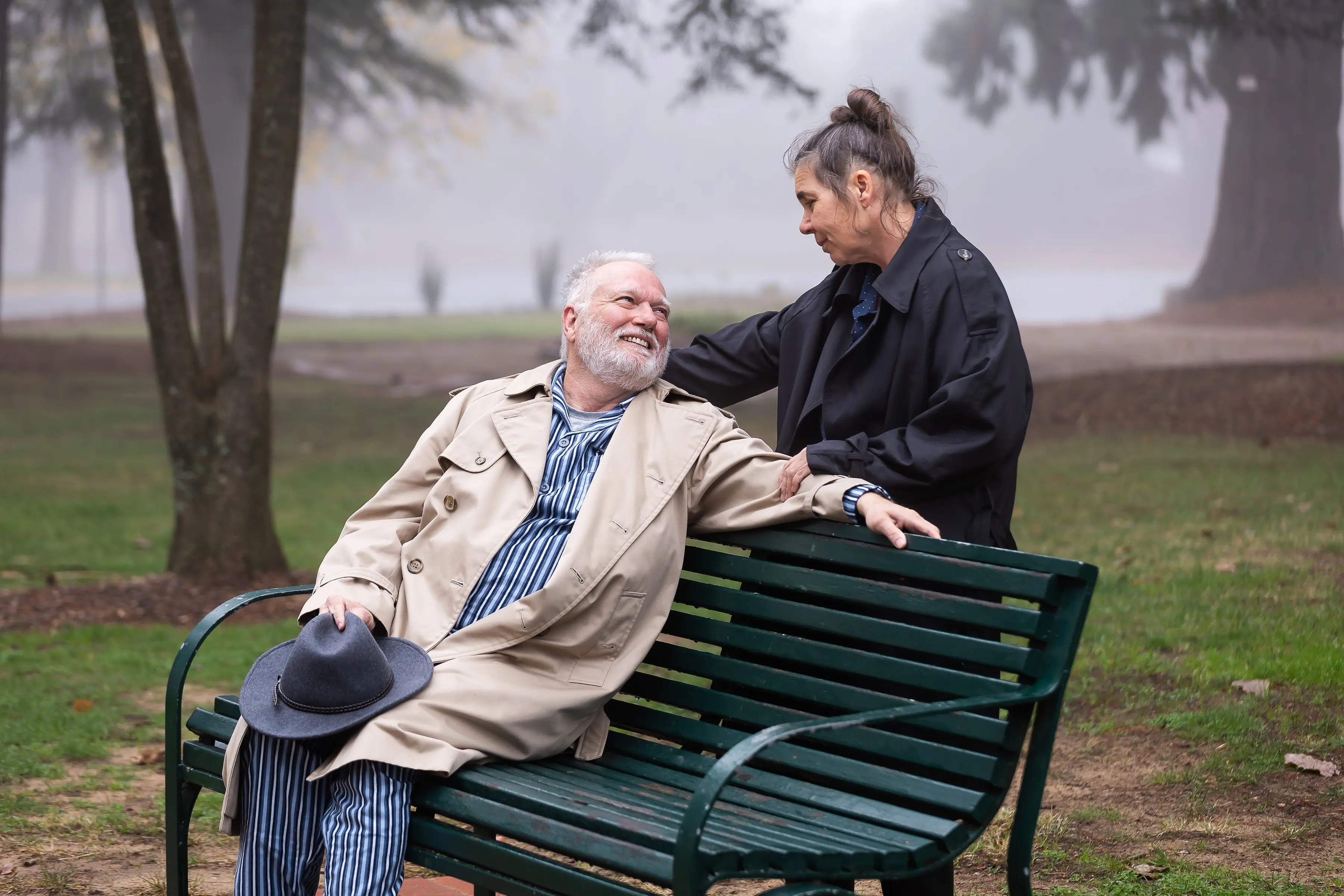 <p>A CLASSIC COUPLE: Ross Bootes and Rachel Sime portray married couple Joe and Gabrielle in Wangaratta Players Theatre Company\\'s latest production \\'When the Rain Stops Falling\\'. PHOTO: Rob Lacey Photography</p>\\n