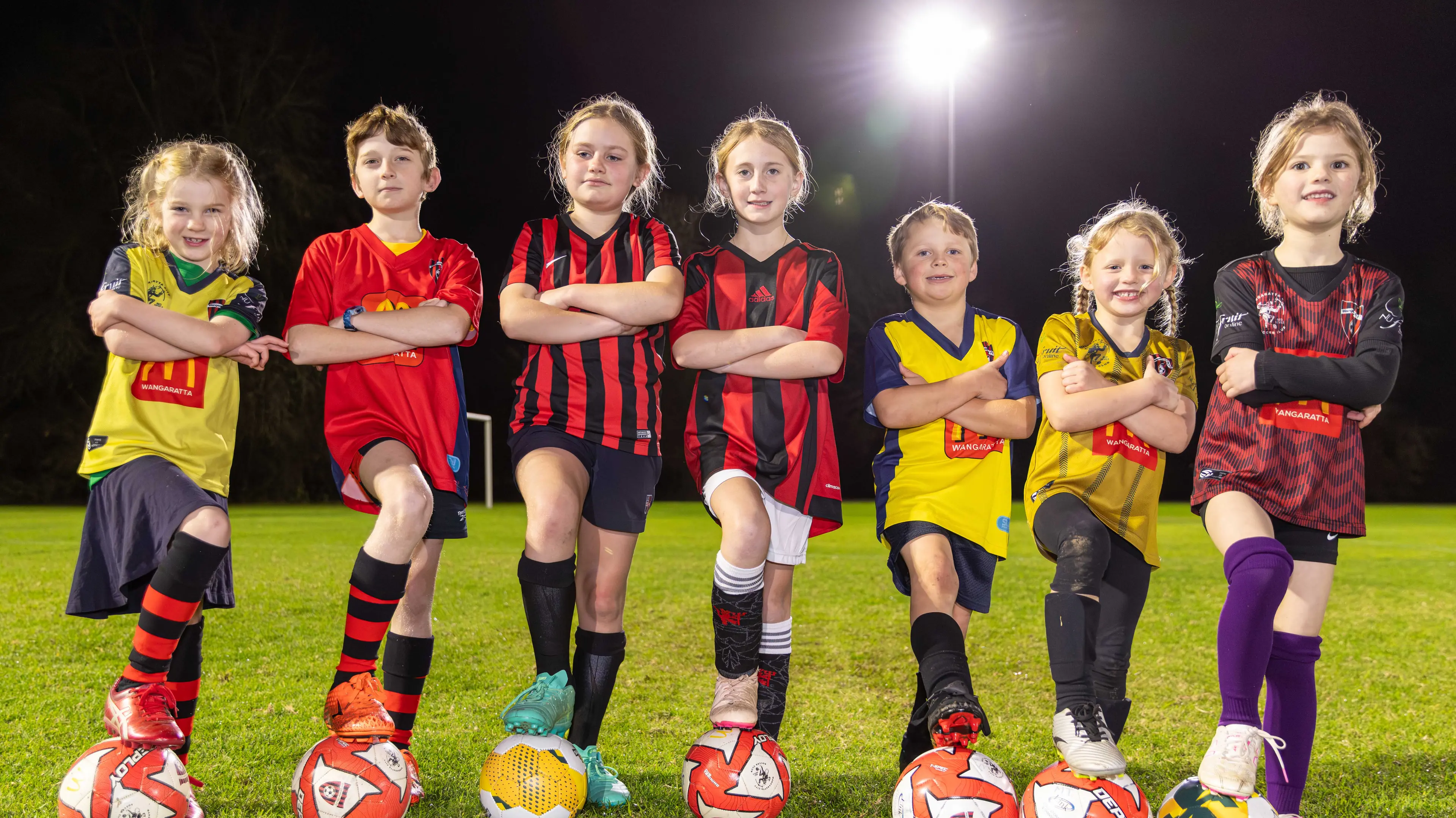 Young soccer players hold centre stage with Matildas in Sydney