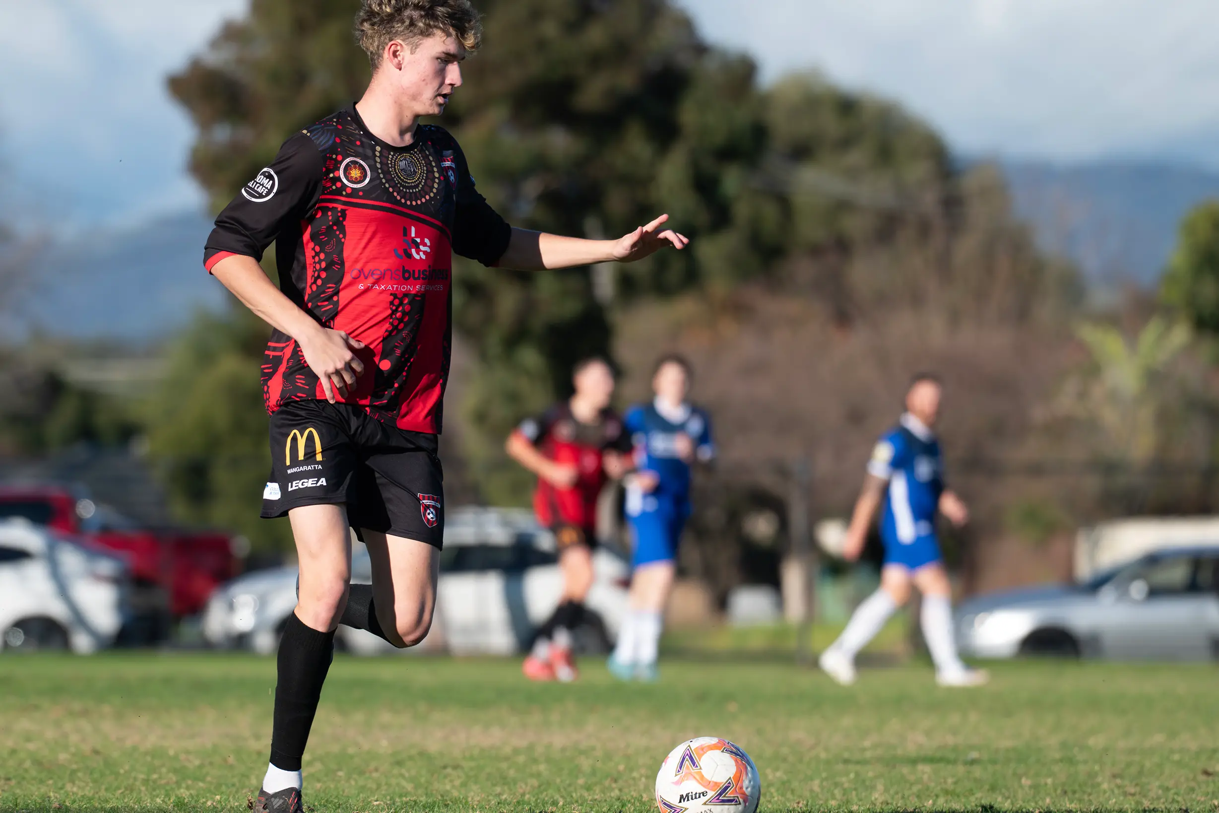 <p>STRONG DEFENCE: Brodie Tyres and the Devils kept one of the most potent forward lines in the competition to just a single goal. PHOTO: Melissa Beattie</p>\\n