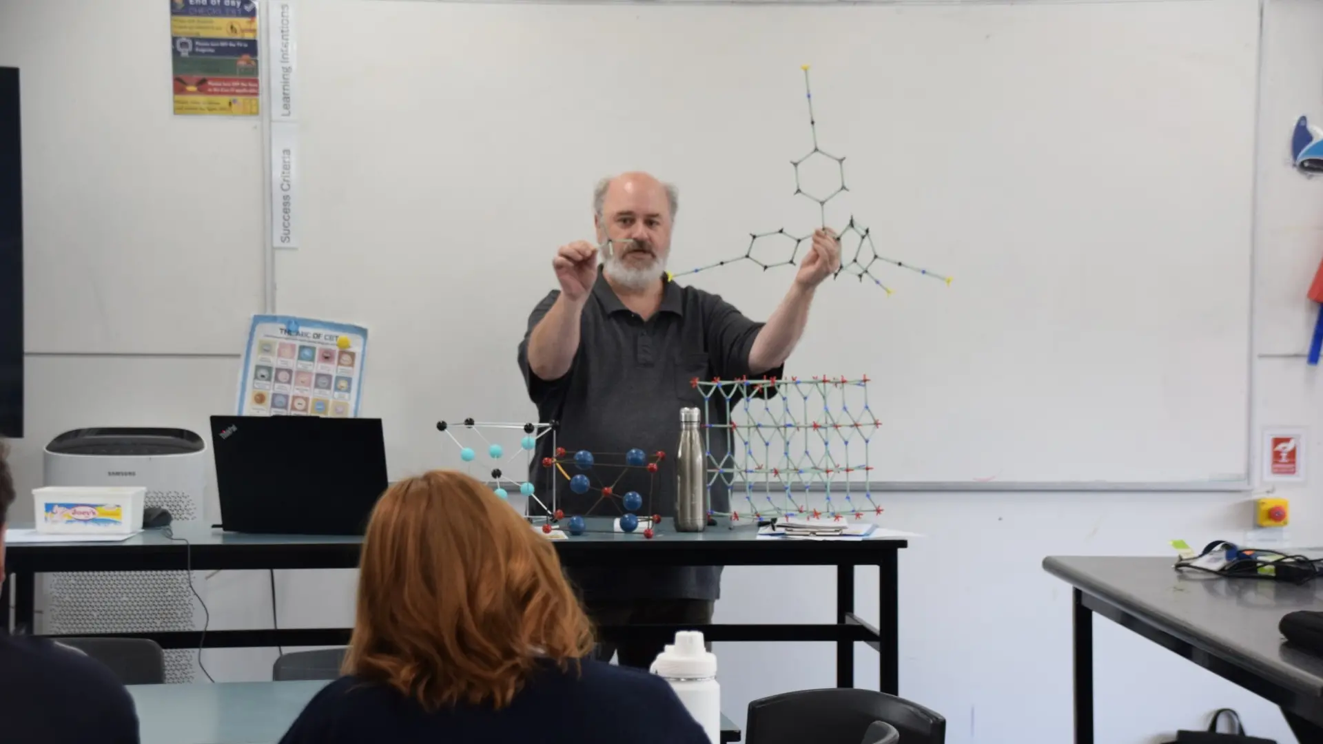 Stuart Batten is in his element studying chemistry