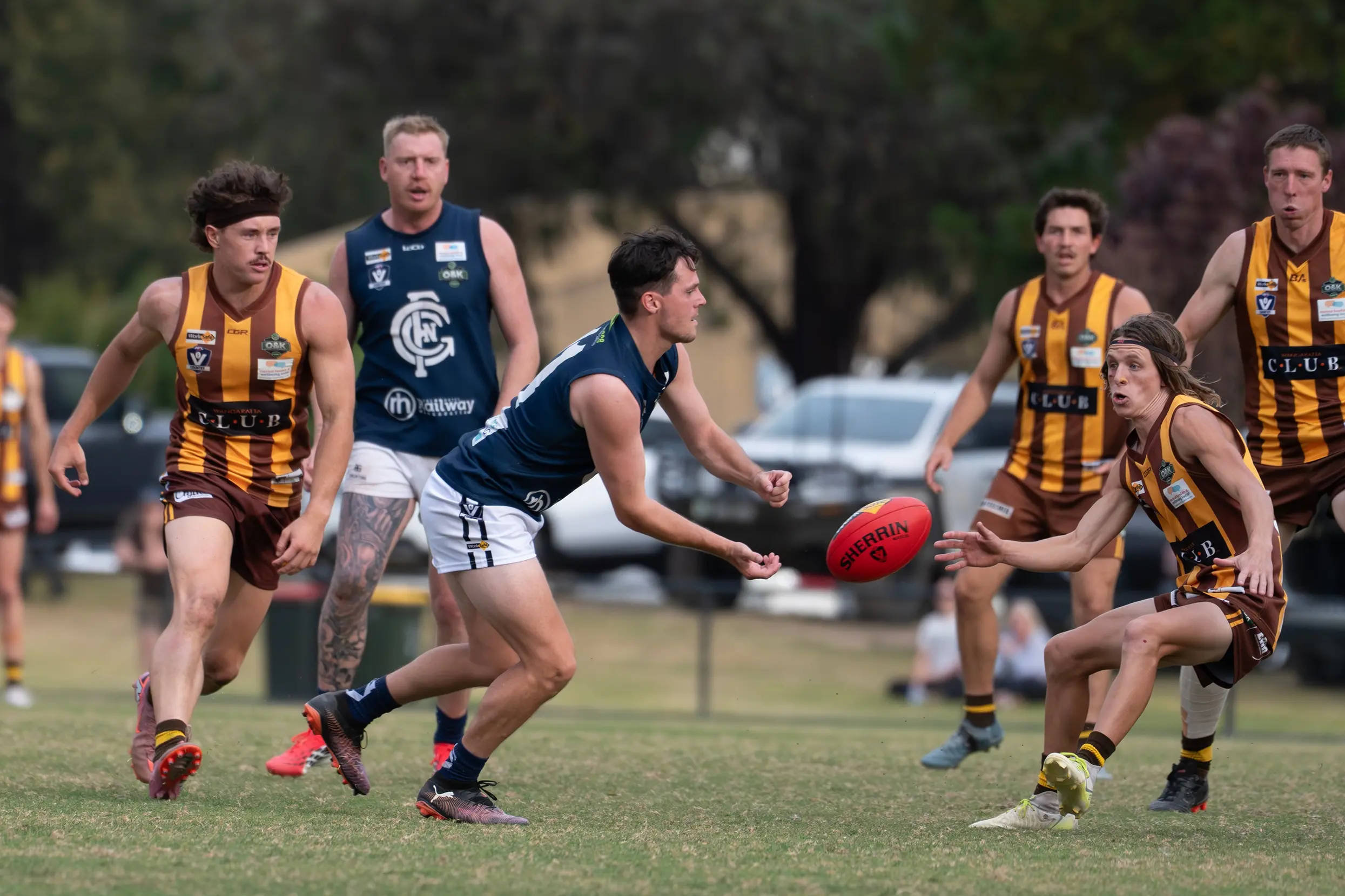 <p>RIPPING REMATCH: Kyle Collison and the Blues will look to emulate the win from their last clash with the Hawks when they face them once again this weekend. PHOTO: Melissa Beattie</p>\\n