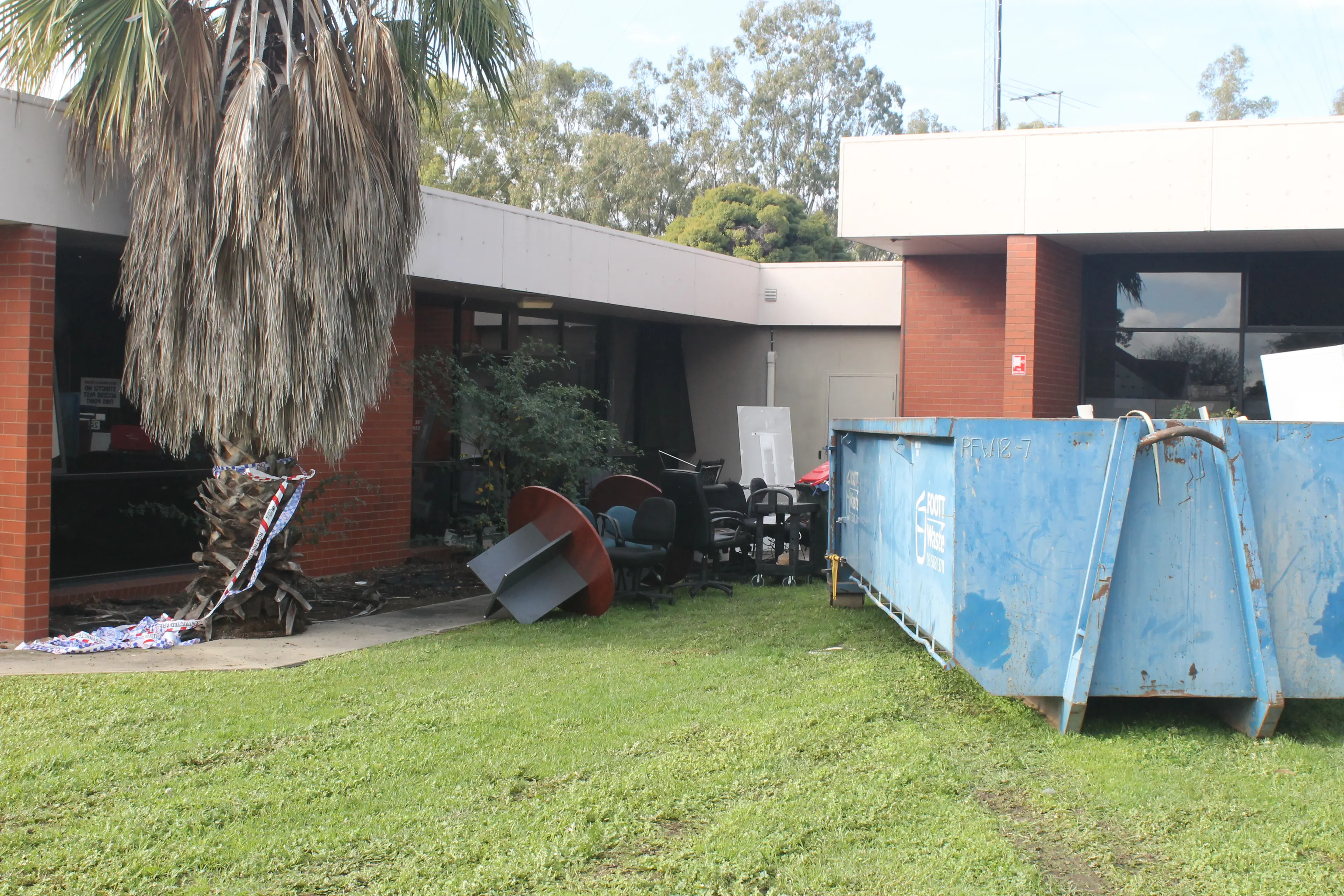 <p>DAMAGED INTERIOR: Wangaratta police continue to investigate a suspected arson attack at the Wangaratta Ambulance Victoria headquarters on Tone Road Friday night. PHOTO: Nathan de Vries</p>\\n
