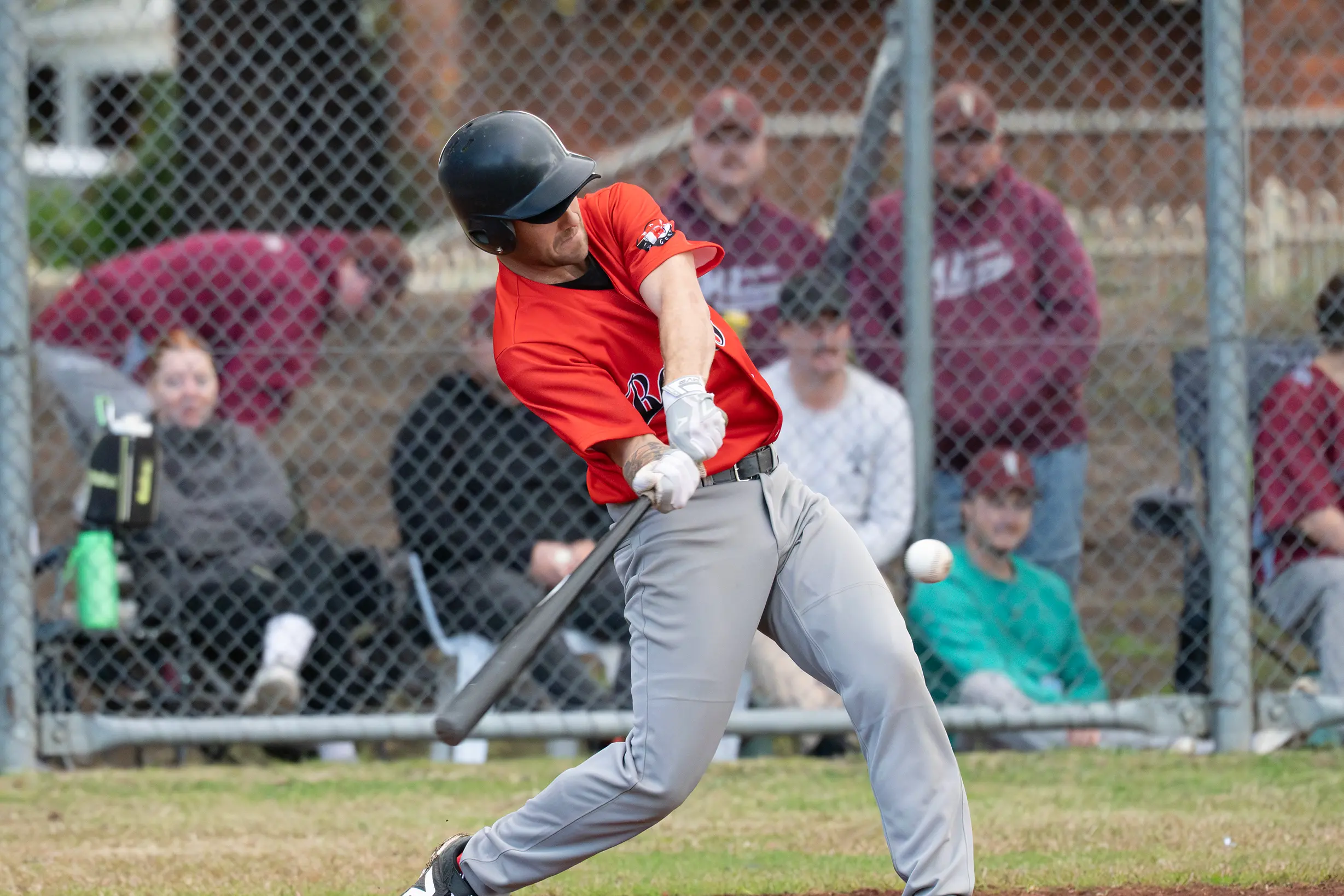 <p>HUGE HIT: Jonathan Taylor swings hard for the Rangers. PHOTOS: Melissa Beattie</p>\\n